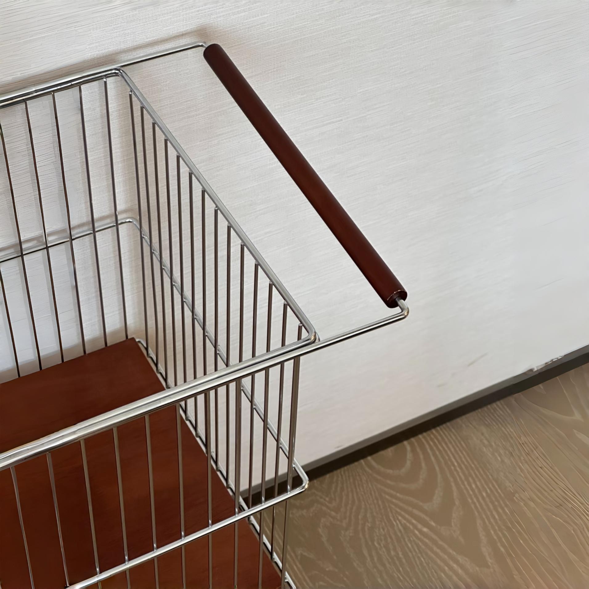 Vintage Style Double-Layer Mobile Laundry Basket for Home Bathroom Clothes Storage Bin High-Value Light Luxury Storage Rack