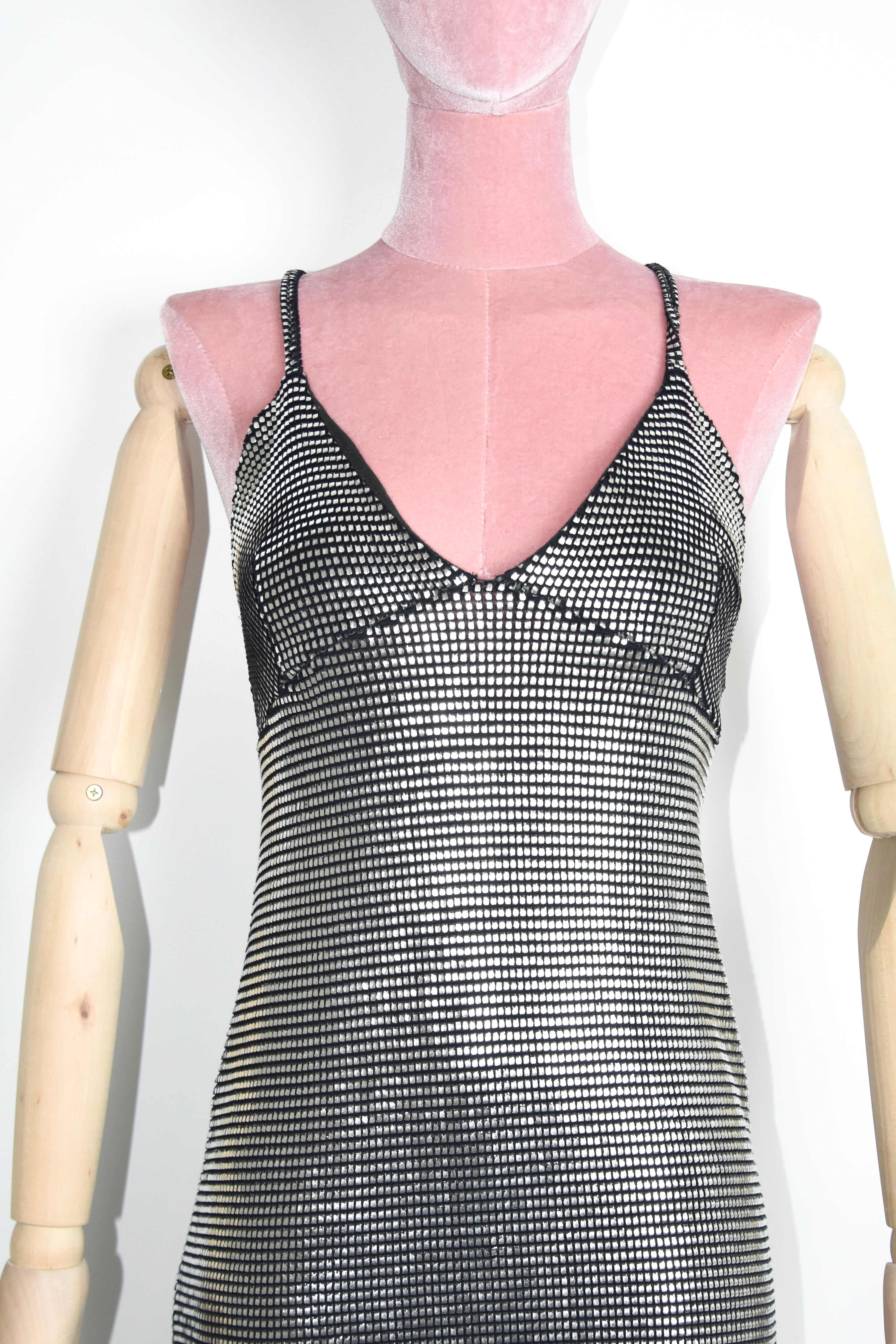 Paco Rabanne Vintage Chainmail Sheen Dress