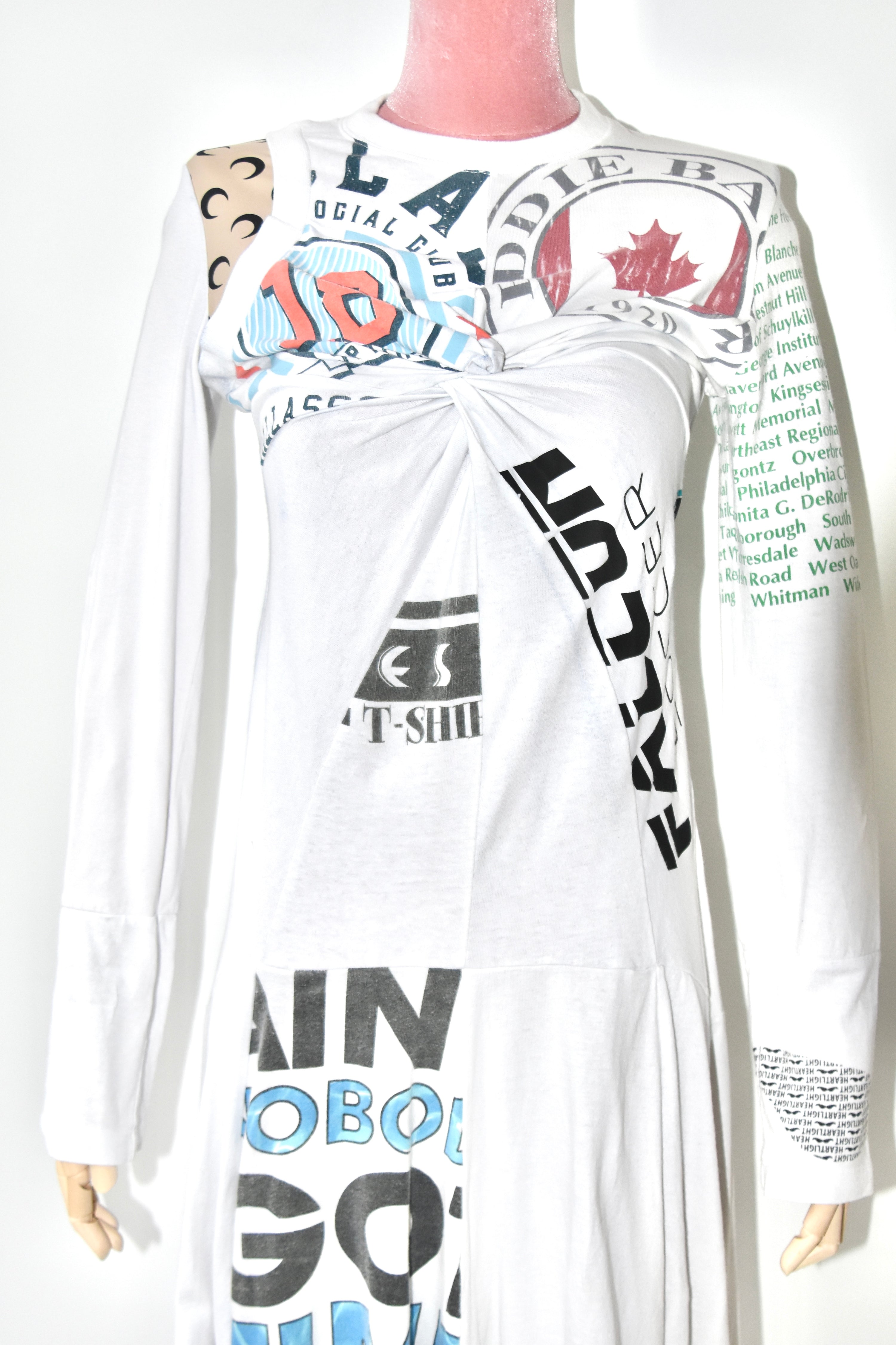 Marine Serre Regenerated Graphic Long Sleeve Dress