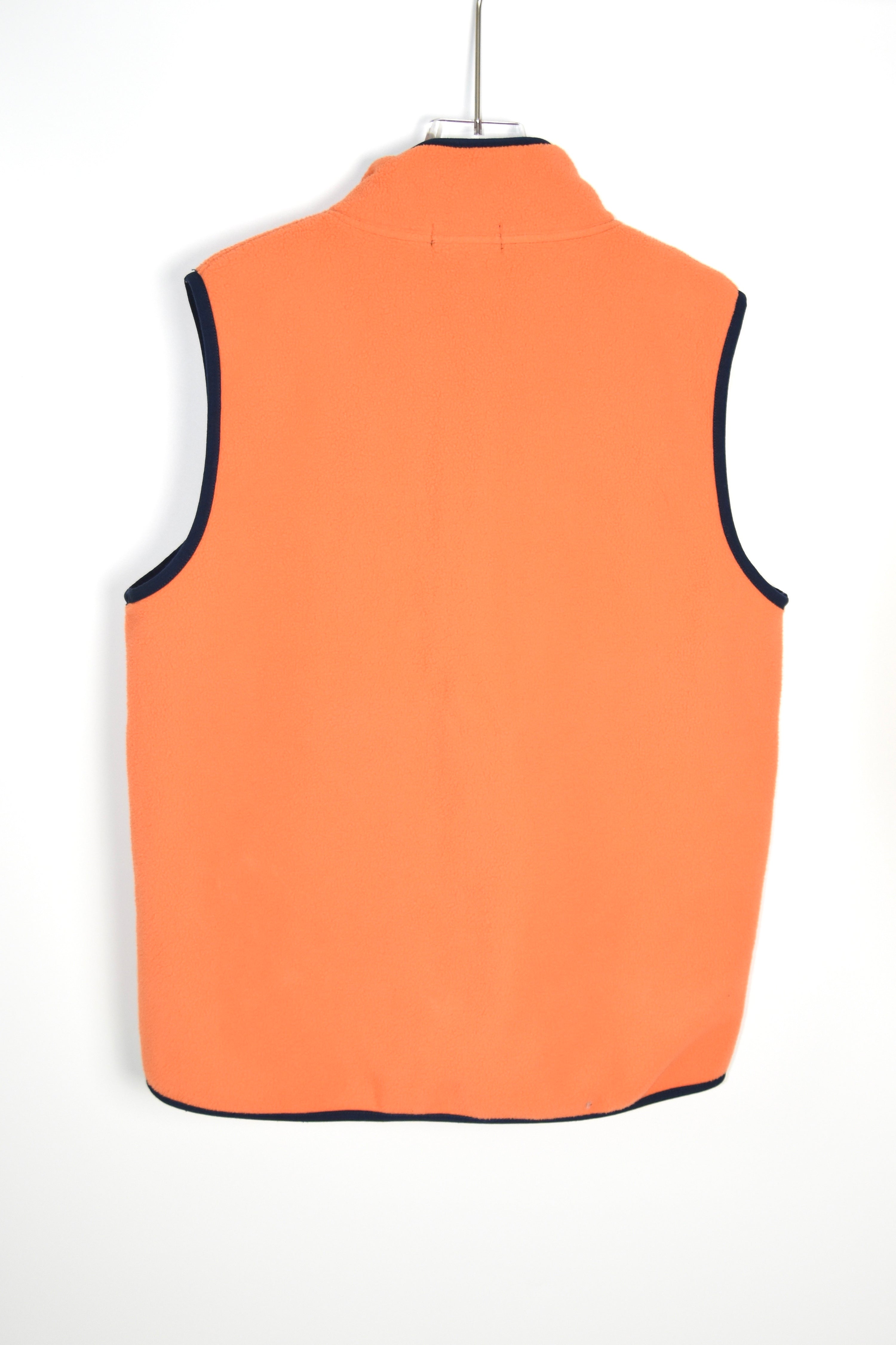 Ralph Lauren Orange Fleece Zip Vest – Classic Outdoor Layer