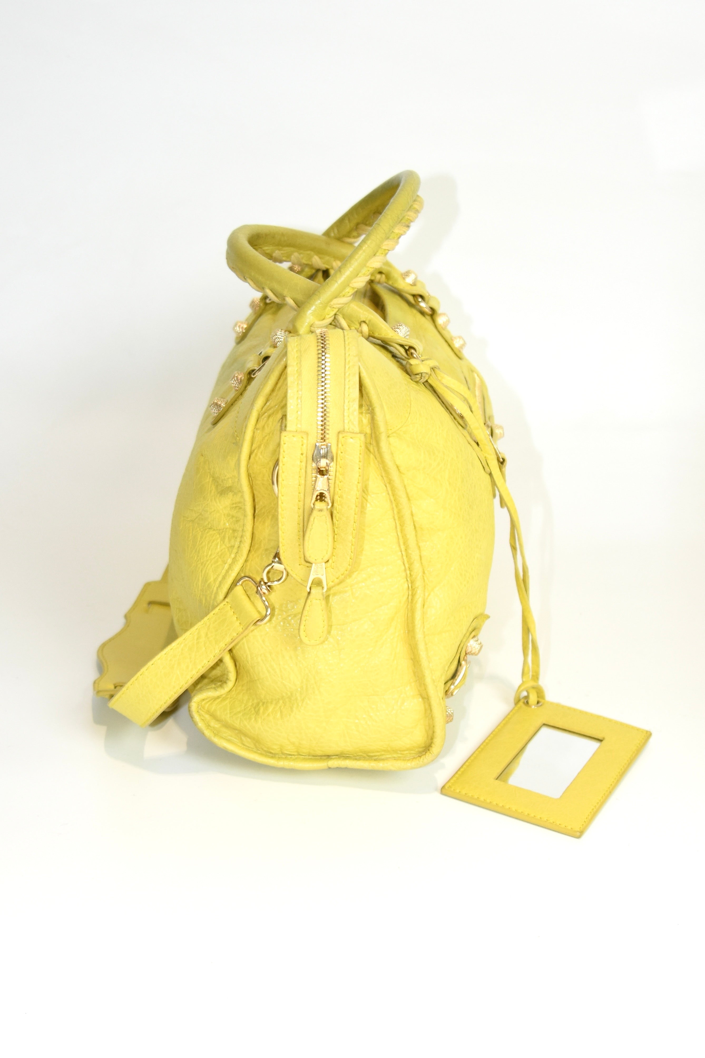Balenciaga Bright Yellow Medium City Bag