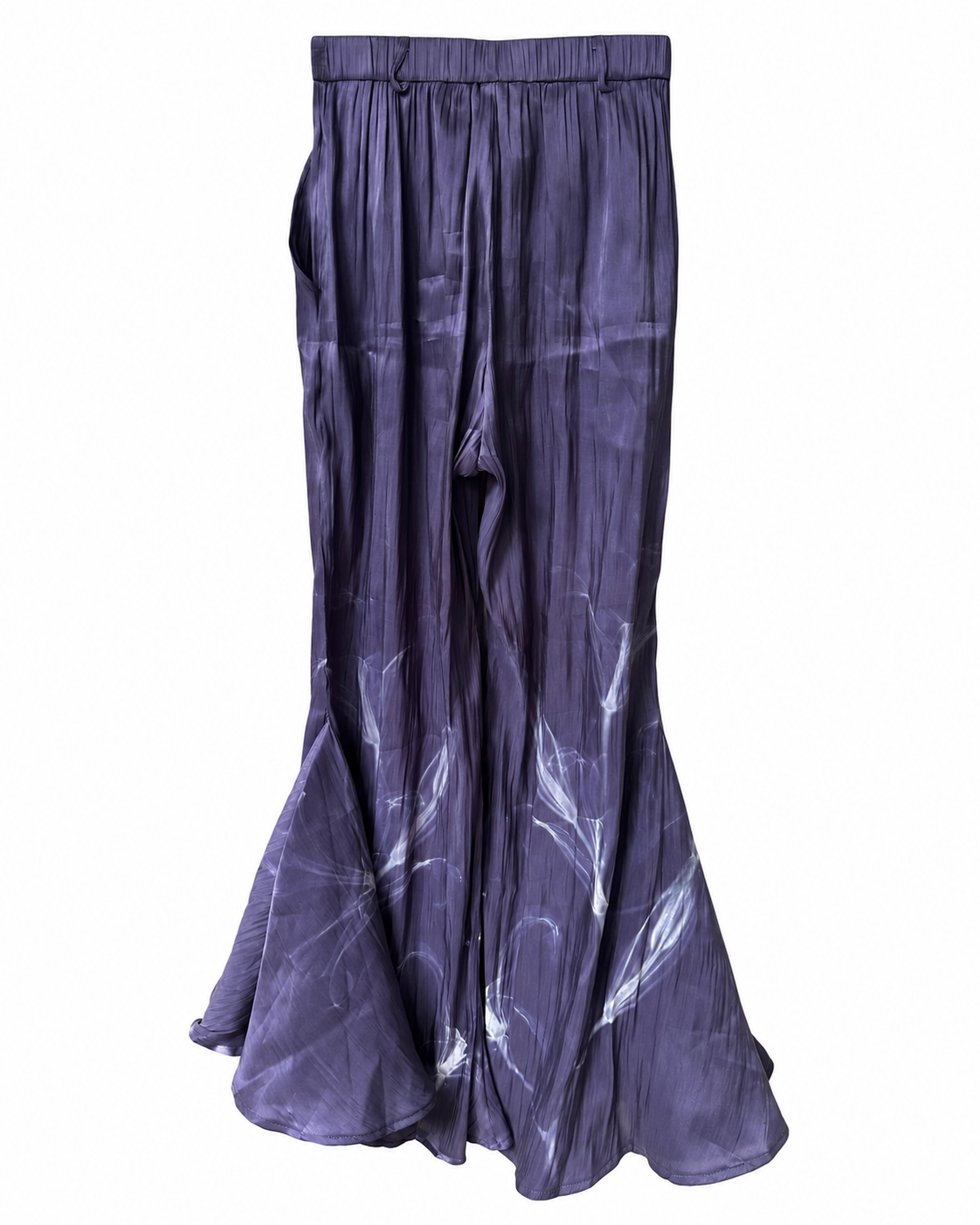 George Keburia Purple Adjustable-Strap Top & 1200AM Wide-Leg Trousers Set