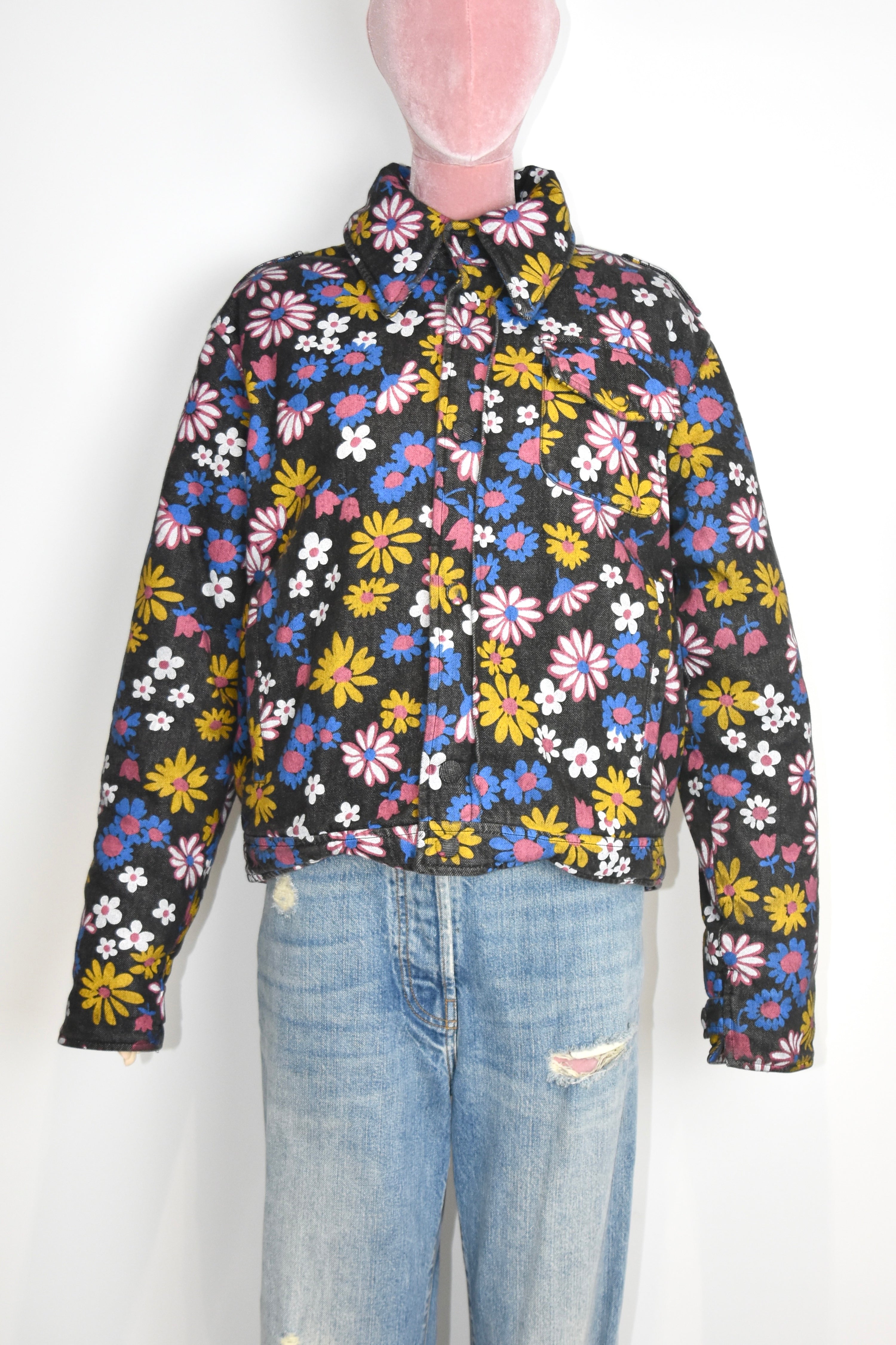 ERL Venice Beach Floral Print Padded Cotton Jacket – Unisex California Surf Style Coat