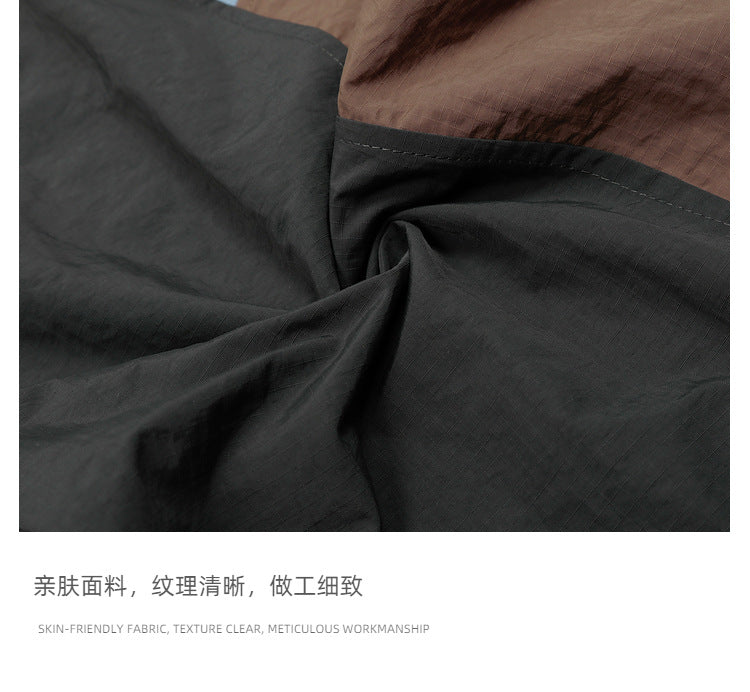 Letter Dance Color-Block Casual Long Pants for Men and Women Summer Loose Slimming Couple Wide-Leg Paratrooper Wide-Leg