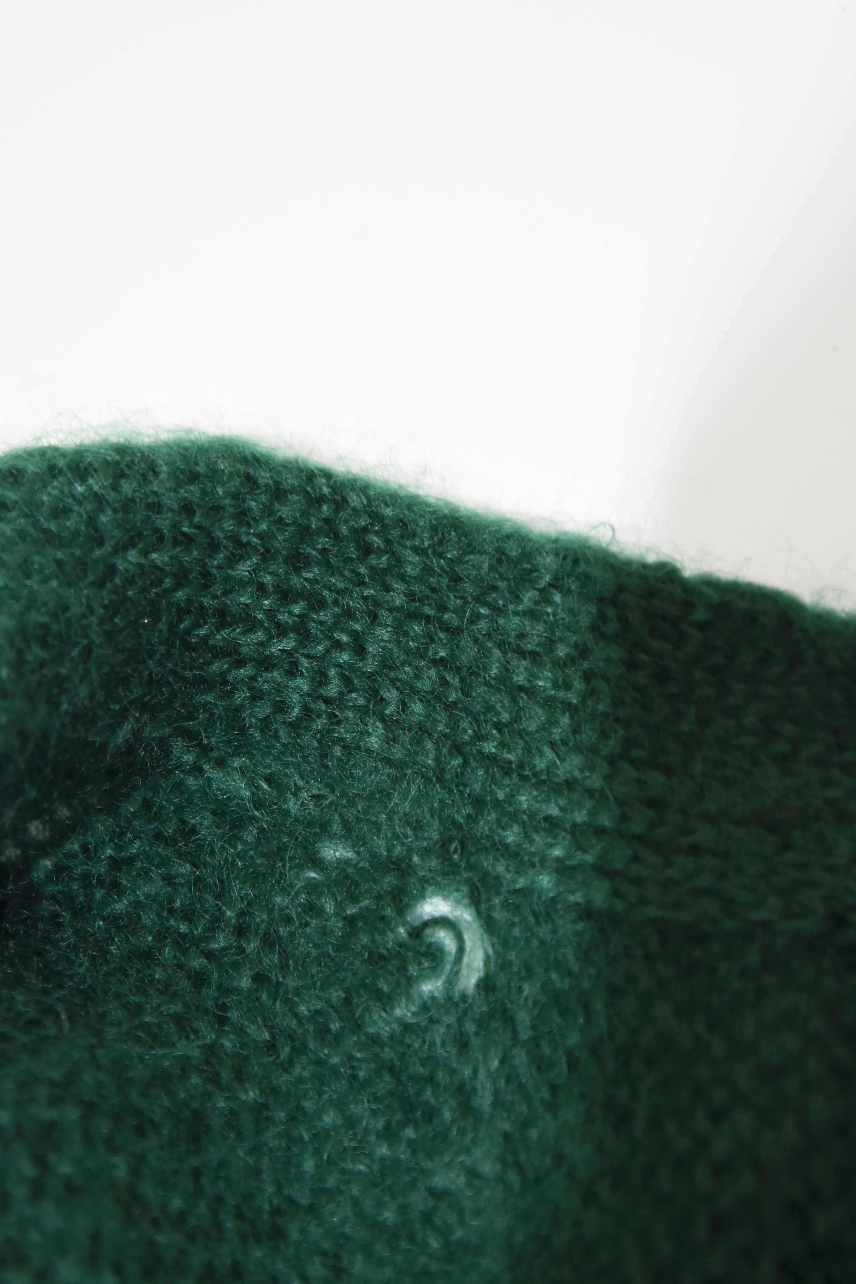 Louis Vuitton Mohair Intarsia Logo Wool Cardigan – Emerald Green Graphic Knit Sweater