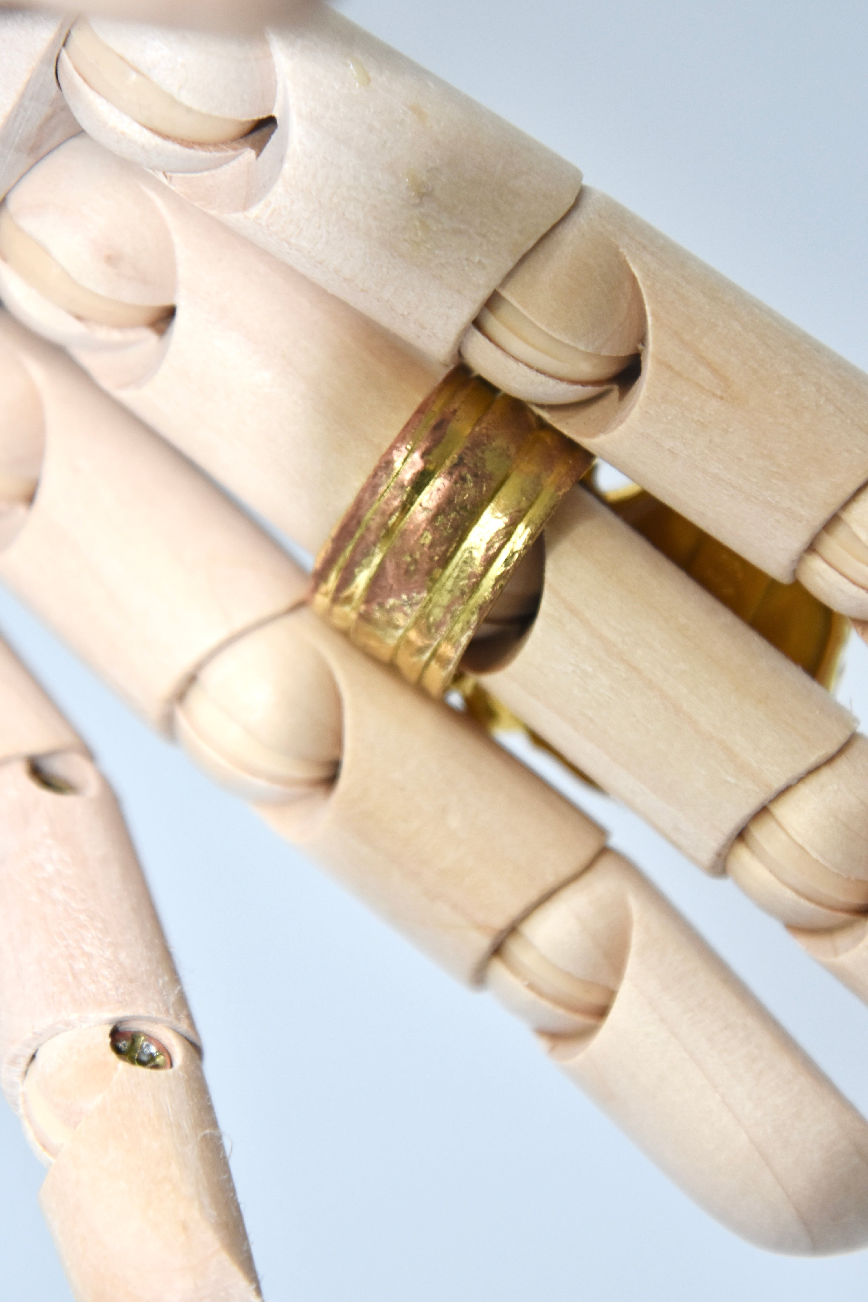 Saint Laurent Vintage Sculpted Gold Ring