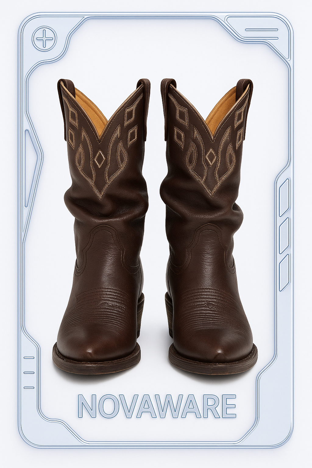 Jean Paul Gaultier Brown Western Leather Boots