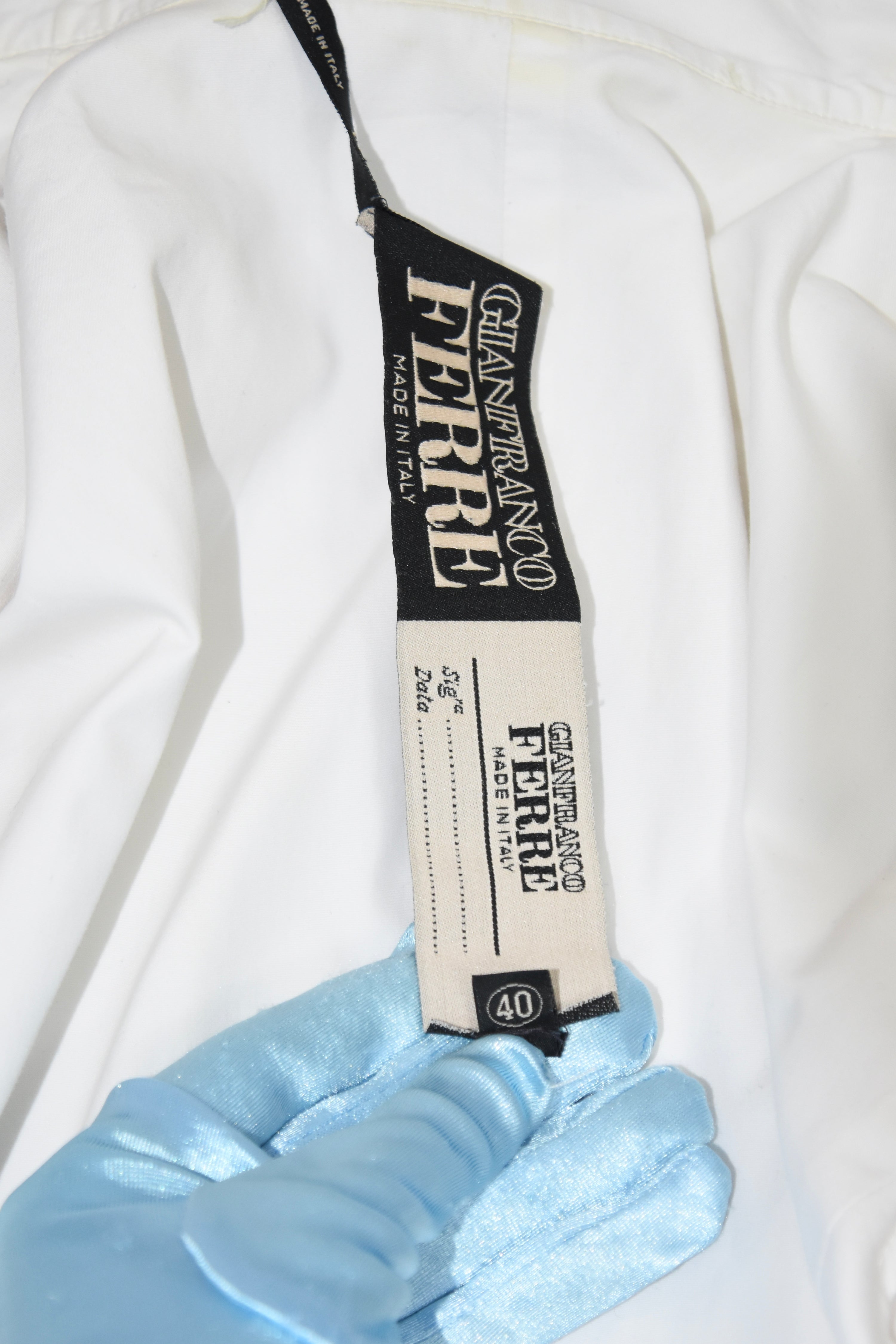 Gianfranco Ferré F/W 1995 Detachable Lace Hem Architectural Dress