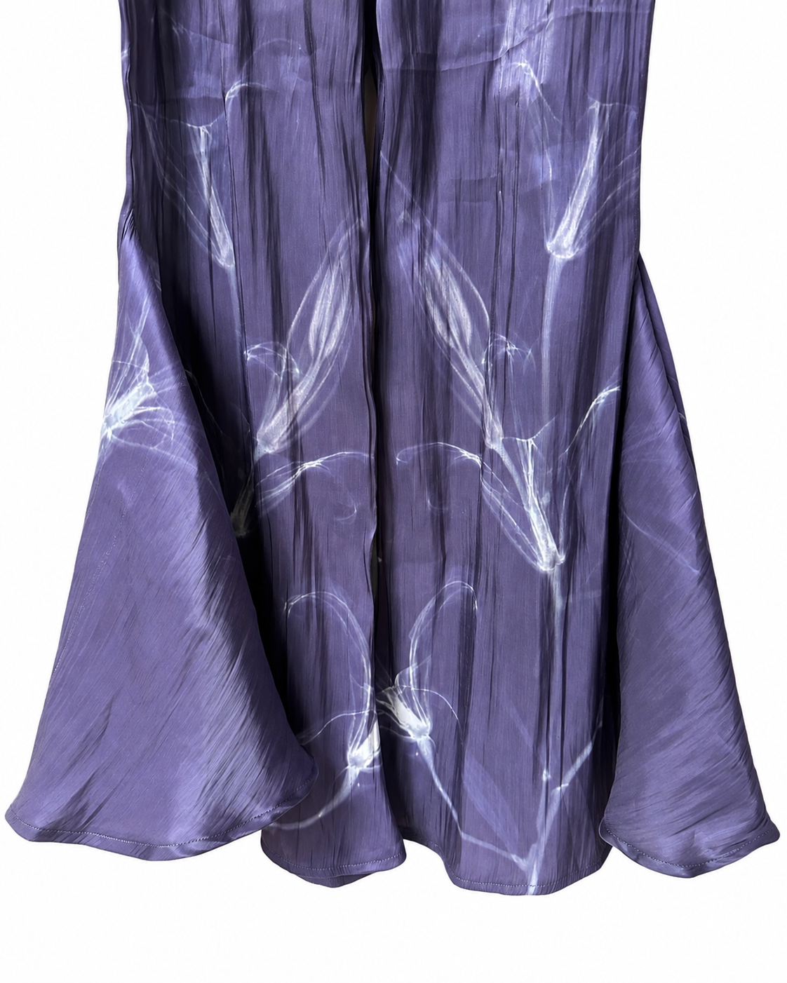 George Keburia Purple Adjustable-Strap Top & 1200AM Wide-Leg Trousers Set