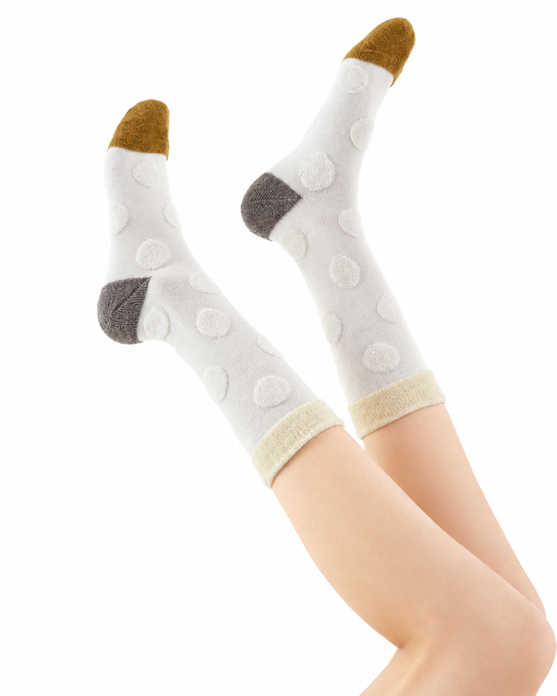 Curated Designer Stock Colorful Polka Dot Sock Bundle — 9-Pair Set