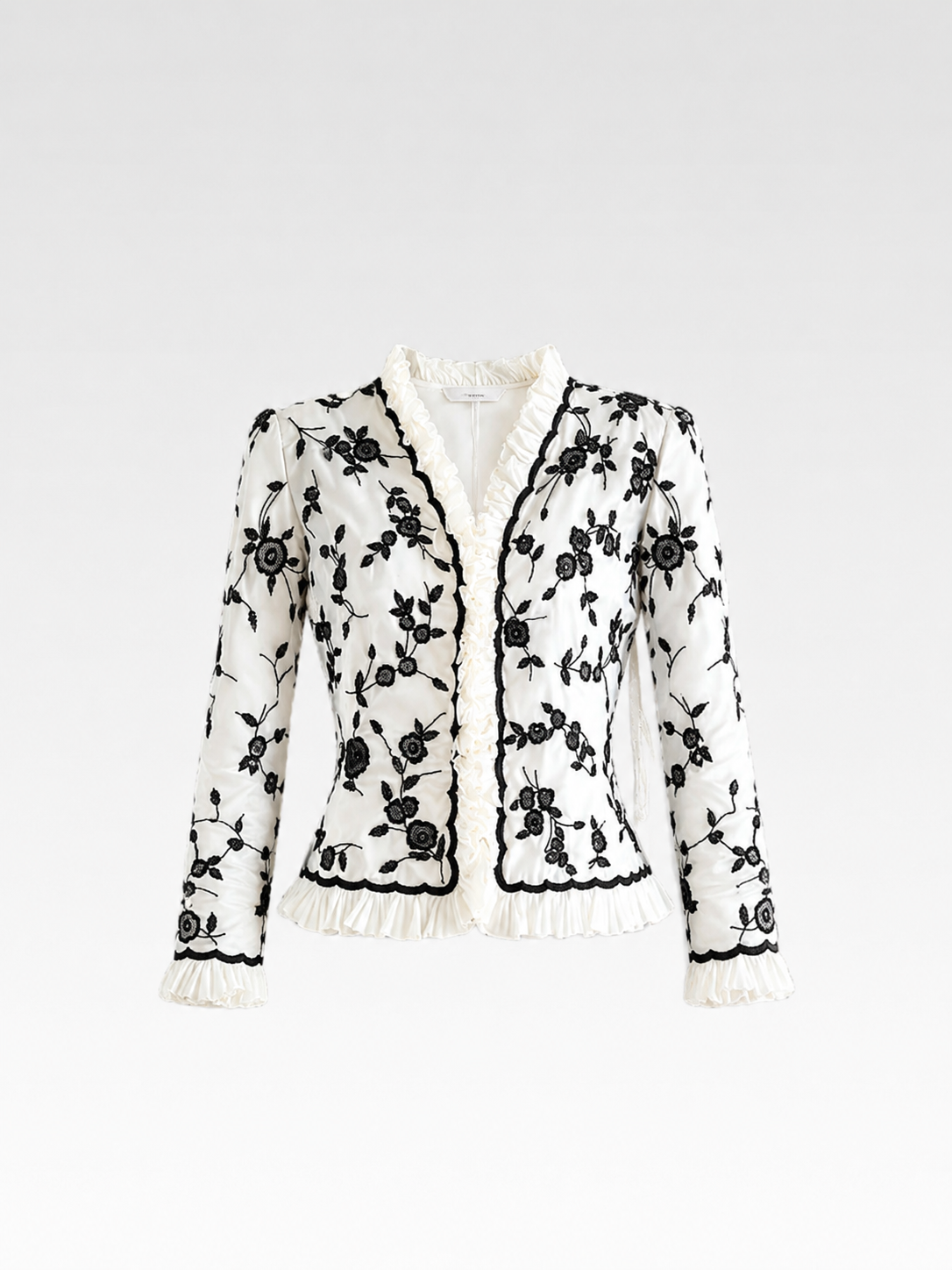 Oscar de la Renta 1990s Silk Beaded Embroidered Jacket – Museum Archive Piece