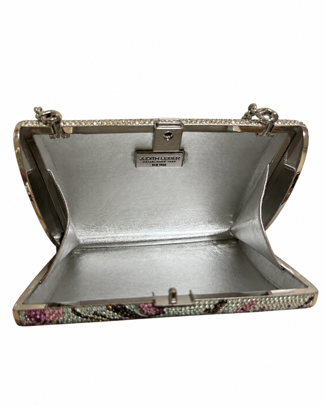 Judith Leiber Crystal-Embellished Oriental Evening Bag – Rare Collectible Minaudière