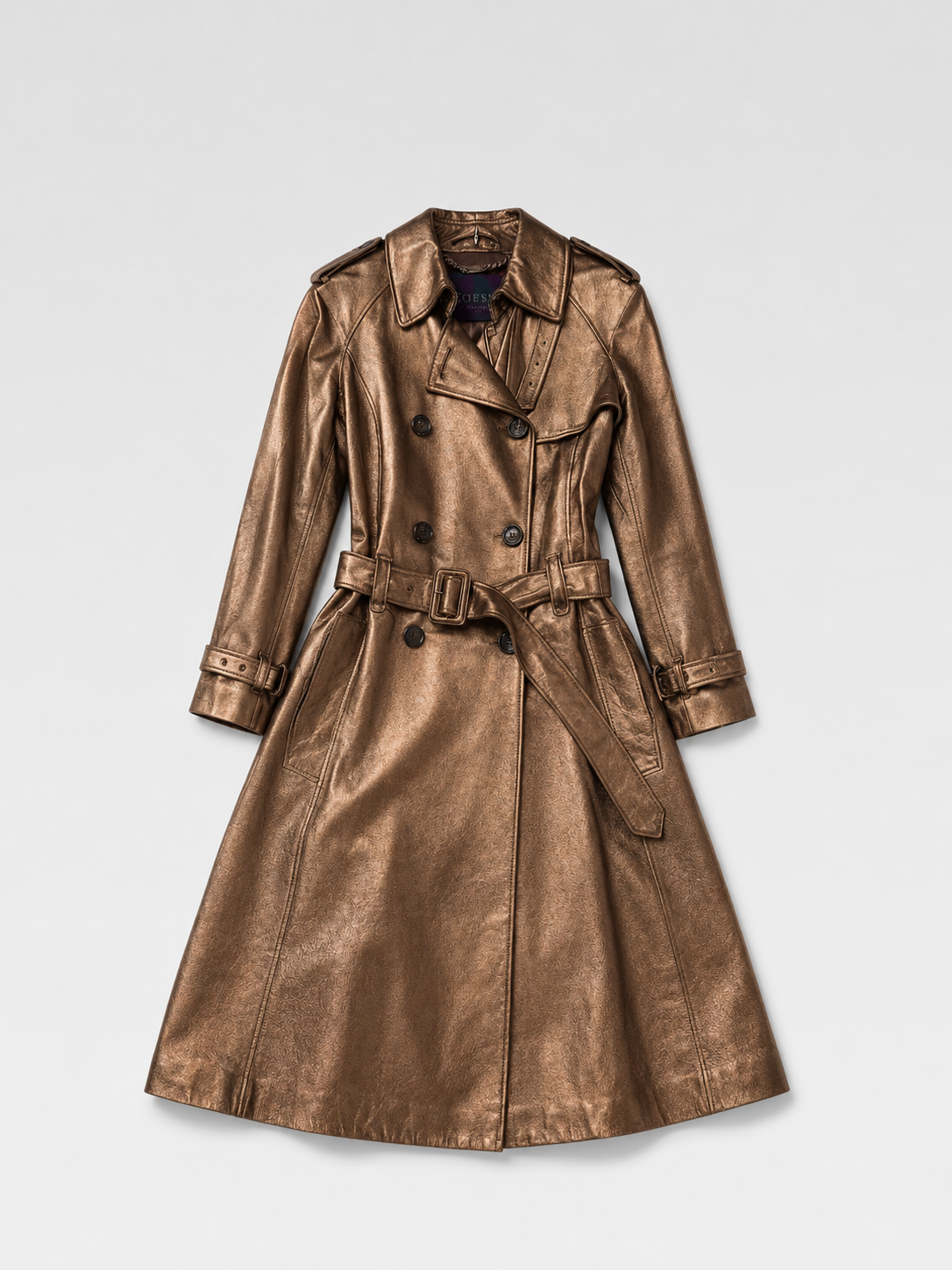 Loewe F/W 2011 Metallic Bronze Nappa Lamb Leather Trench Coat – Stuart Vevers Runway Archive Piece