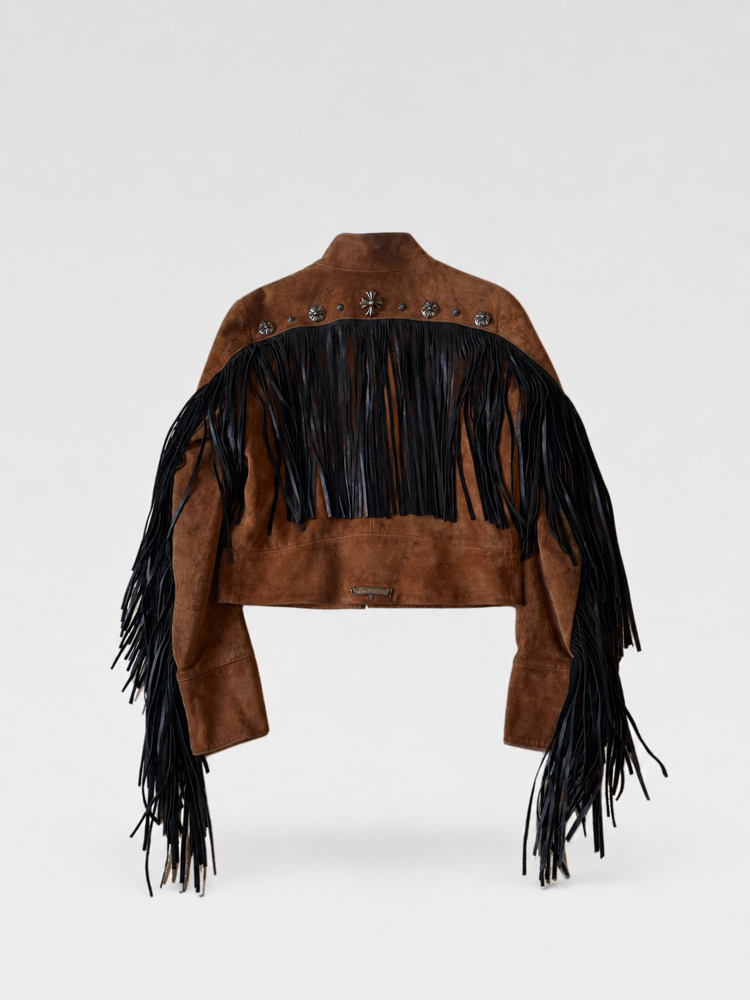 Chrome Hearts × Bella Hadid Limited Edition Suede Fringe Jacket – Brown Western Archive Piece Size M