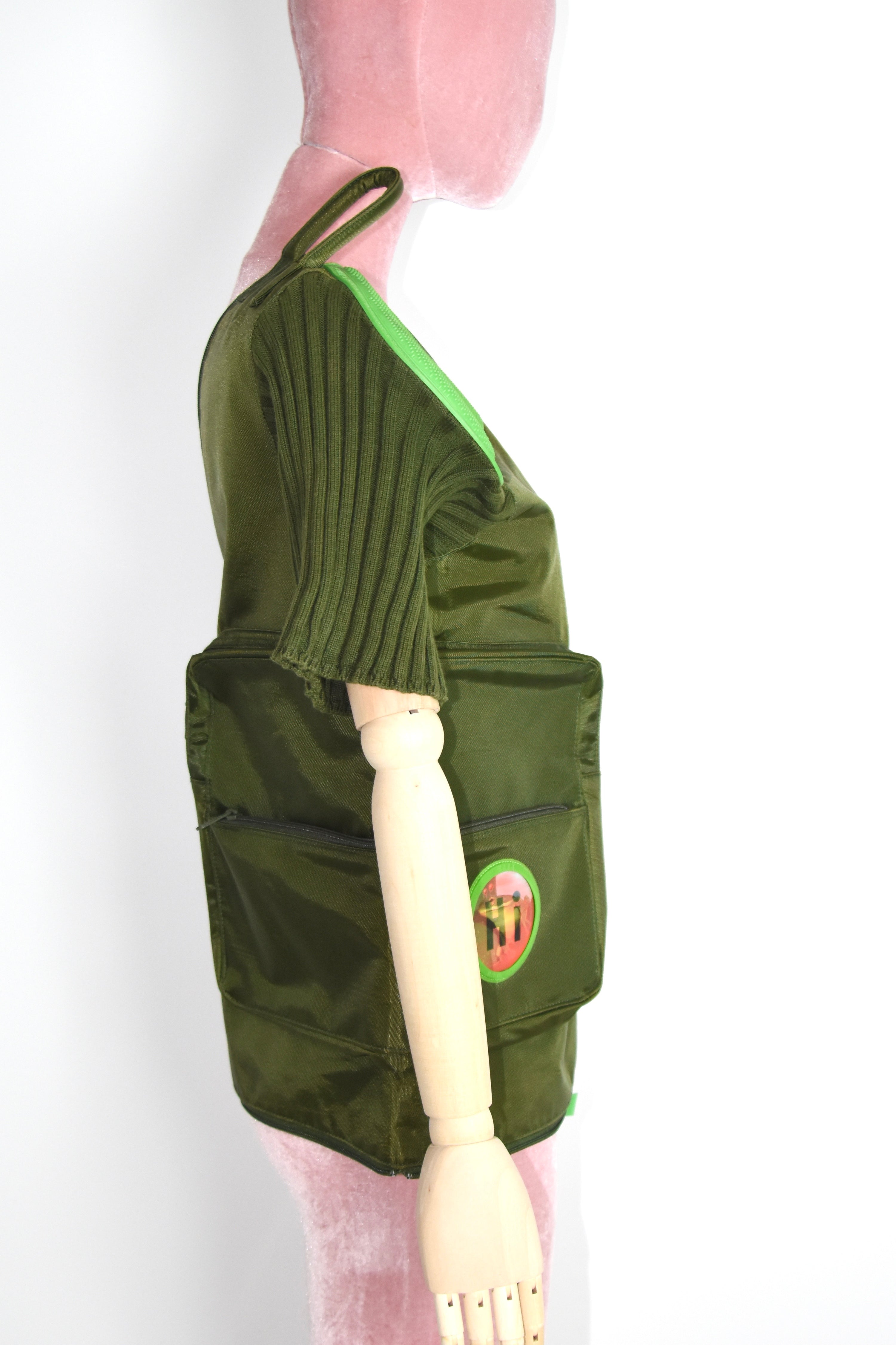 Walter Van Beirendonck W&LT Asymmetric Utility Vest – Nylon Archive Futuristic Tactical Piece