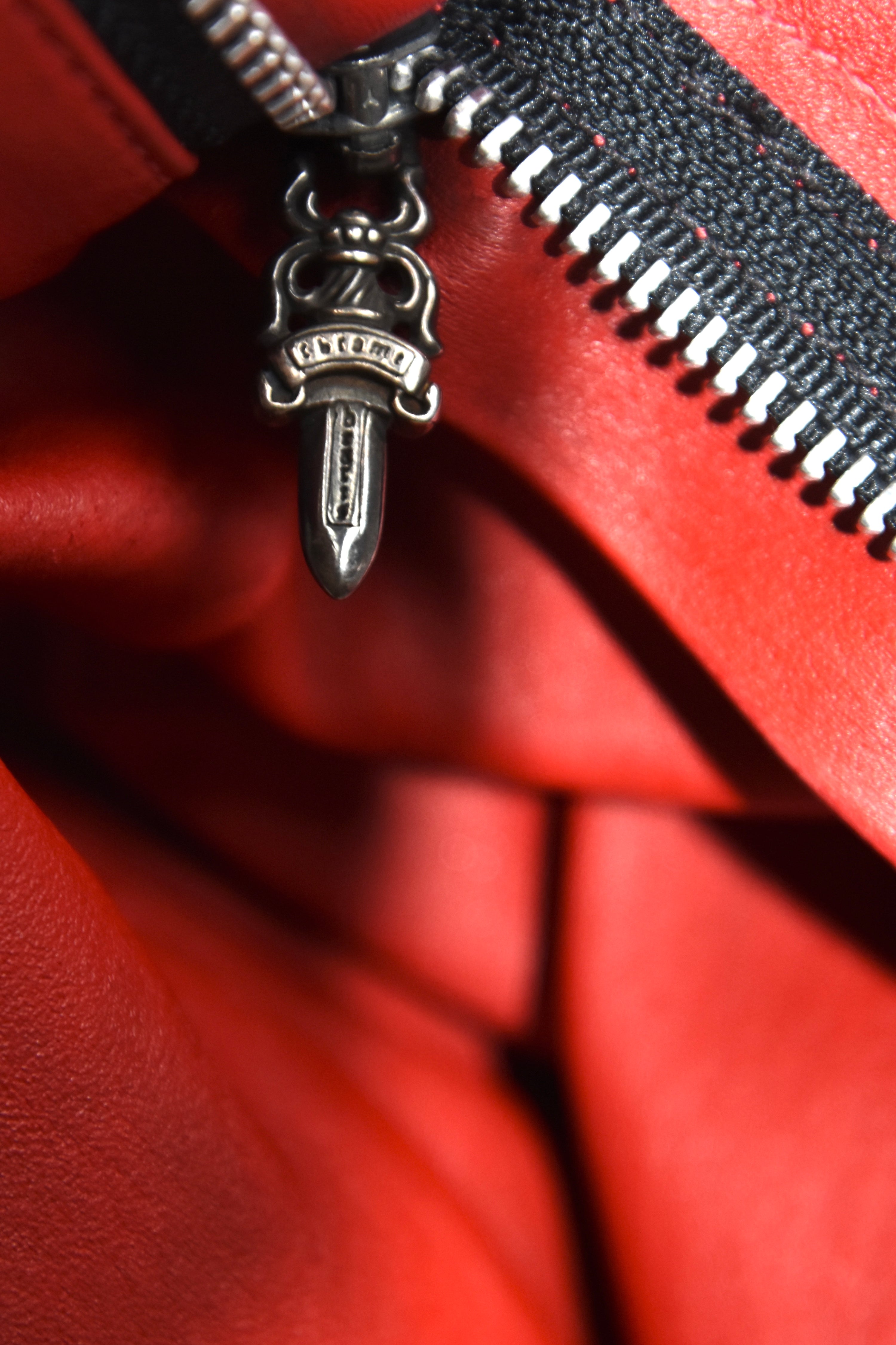 Chrome Hearts Ultra-Rare Red Full Leather Pants