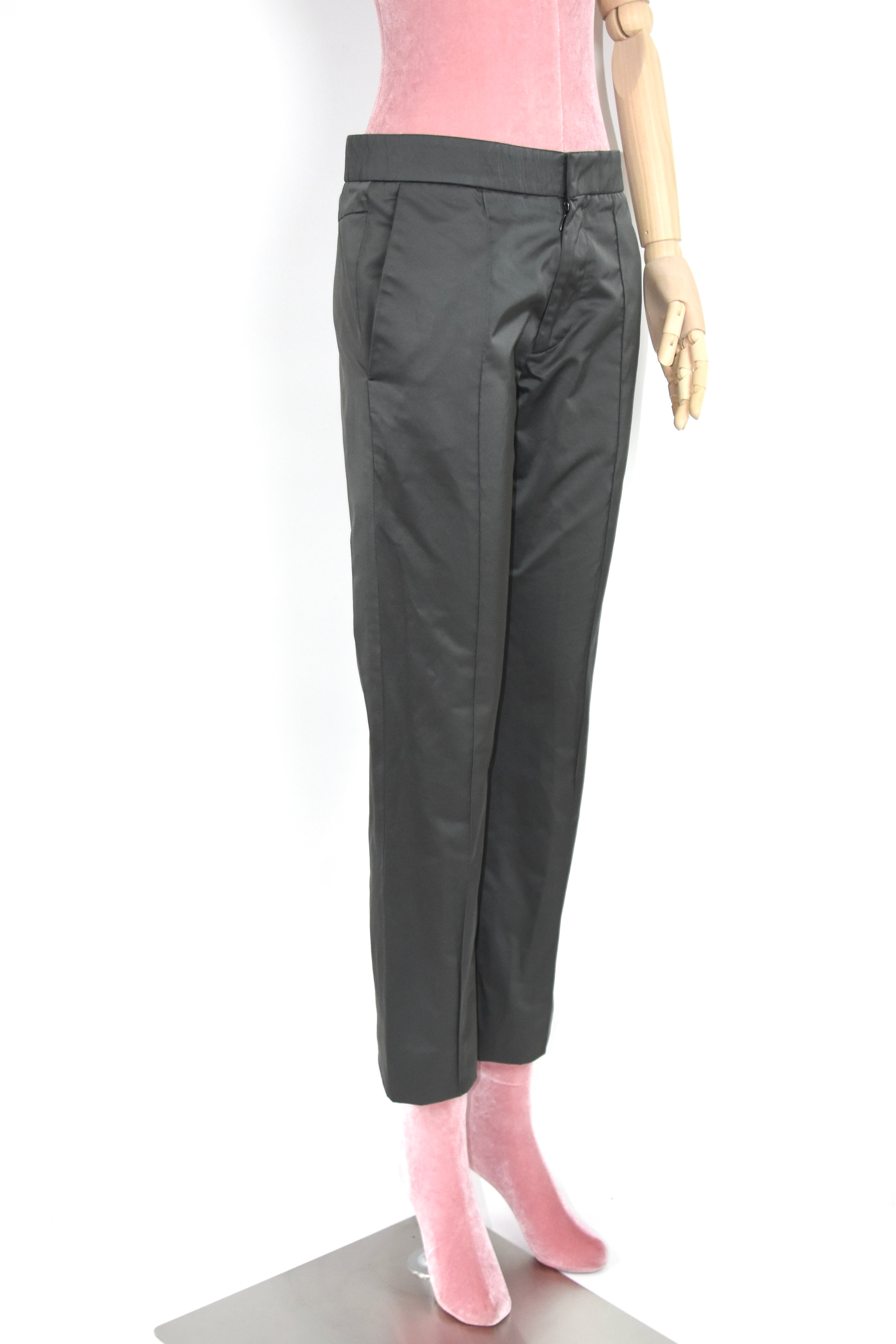 Marni Silver-Grey Satin Trousers