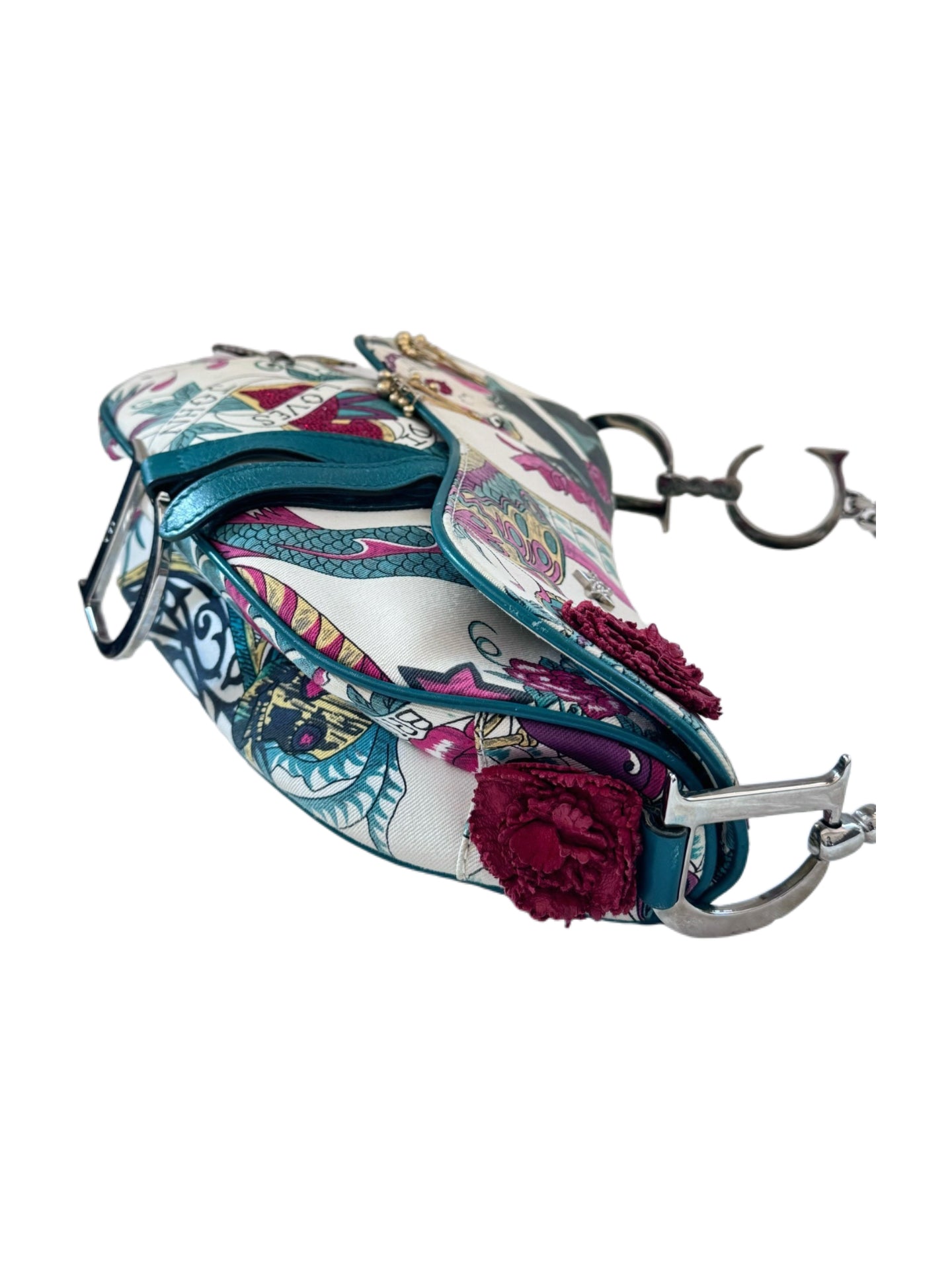 Christian Dior by John Galliano 2004 “Spanish Lady” Print Saddle Bag — Runway Collection