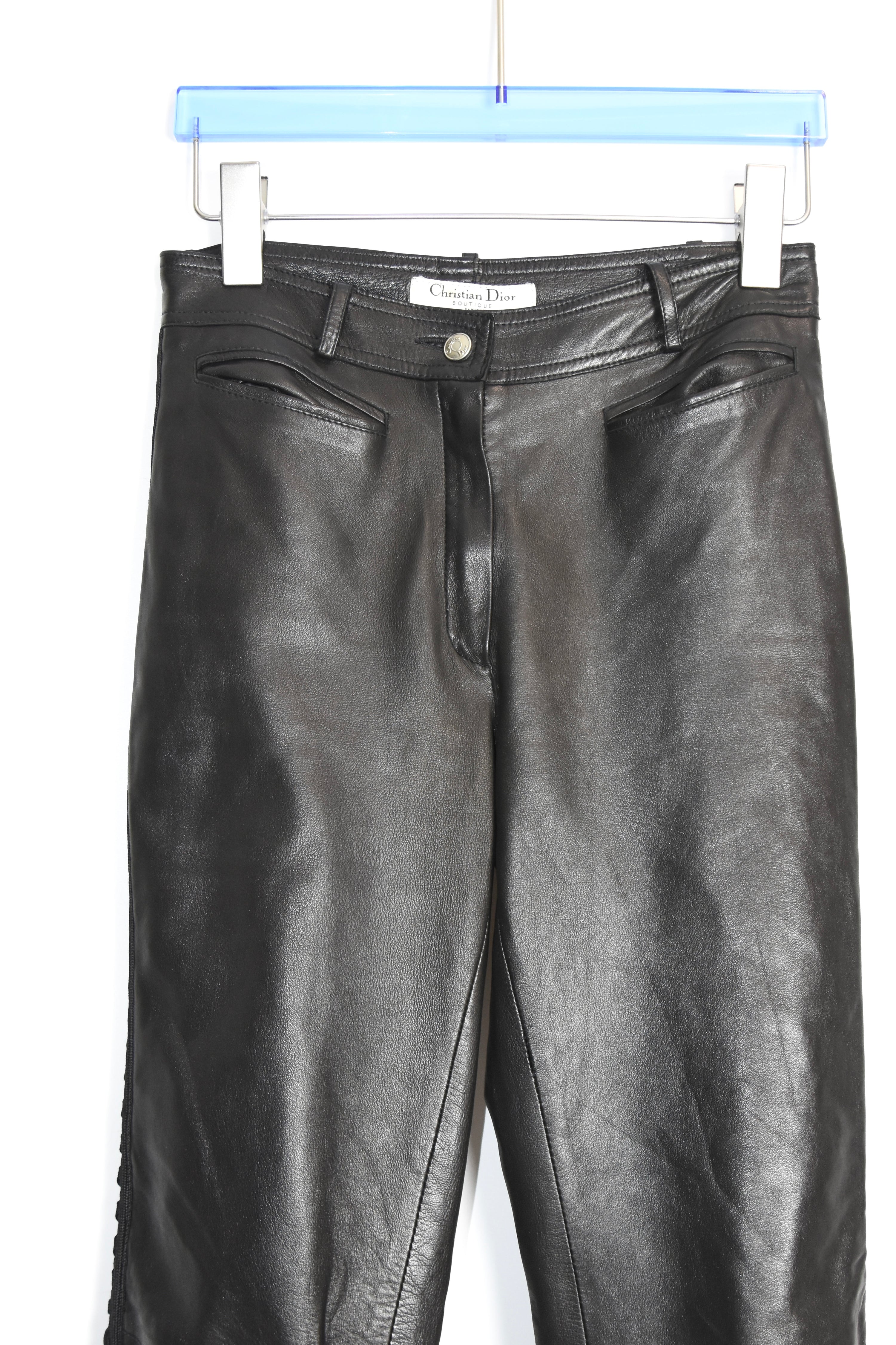 Christian Dior F/W 2003 “Hardcore Romance” Bondage Leather Pants