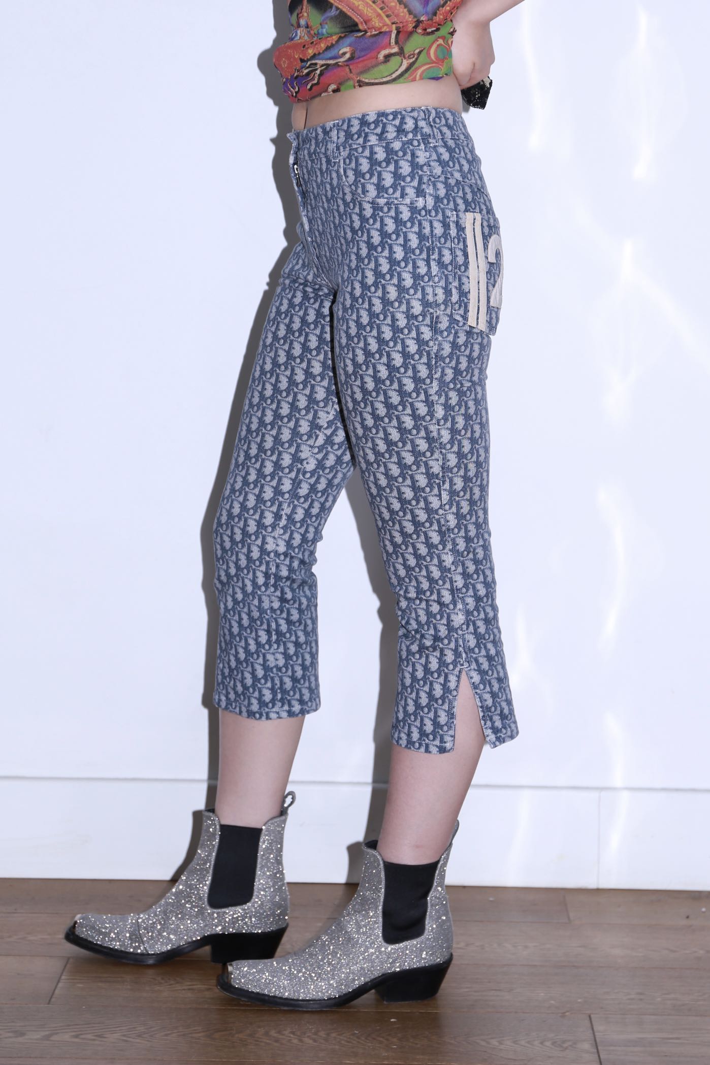 Christian Dior by John Galliano Diorissimo Monogram Capri Pants