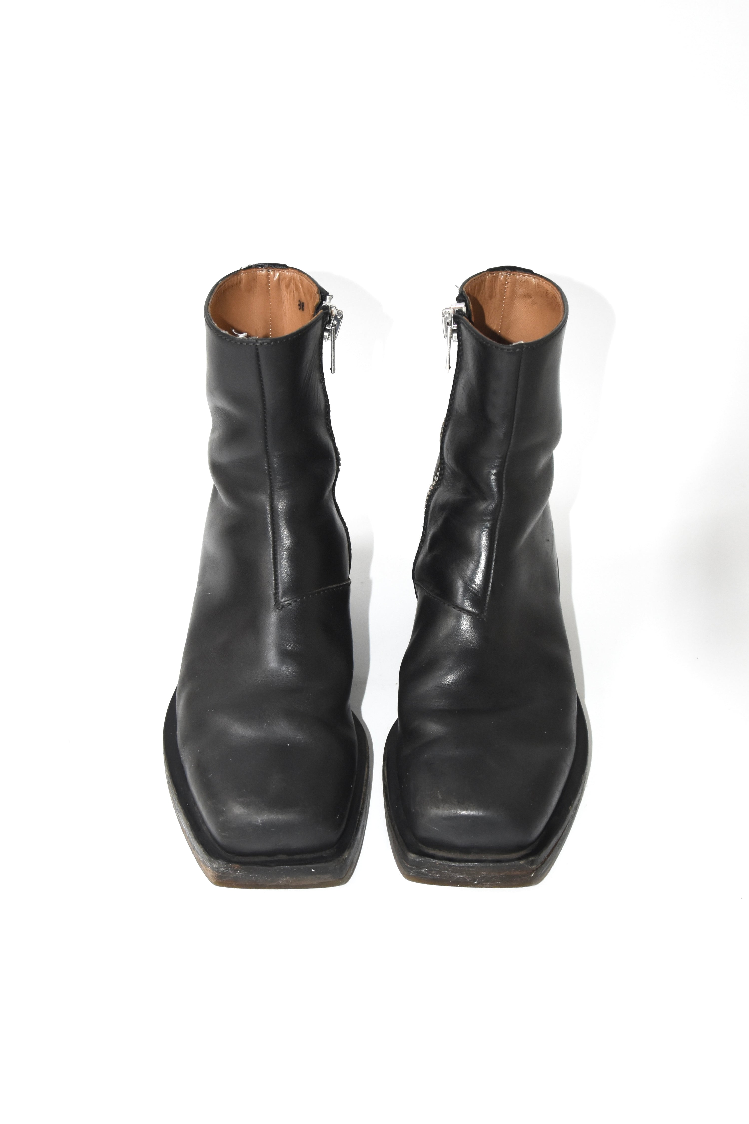 ION by Achilles Ion Gabriel Square-Toe Side-Zip Boots
