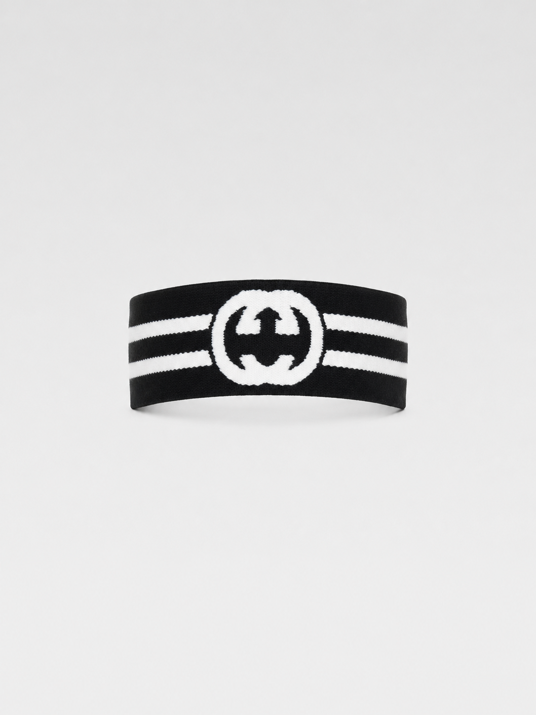 Gucci Monogram Jacquard Knit Logo Headband (Retro Athletic Street Icon)