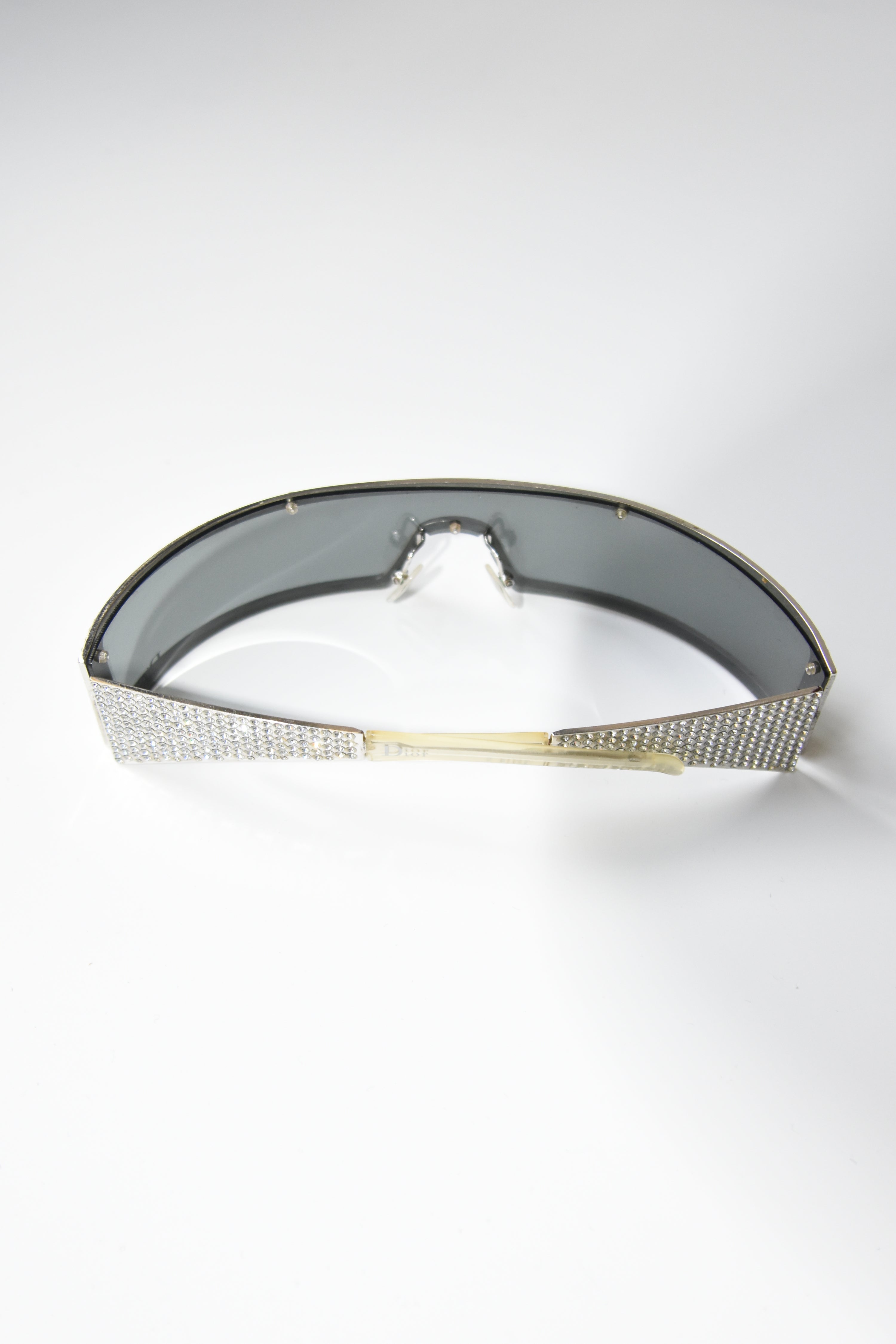 Christian Dior by John Galliano SWAROVSKI 限量版银色 Y2K 朋克太阳镜