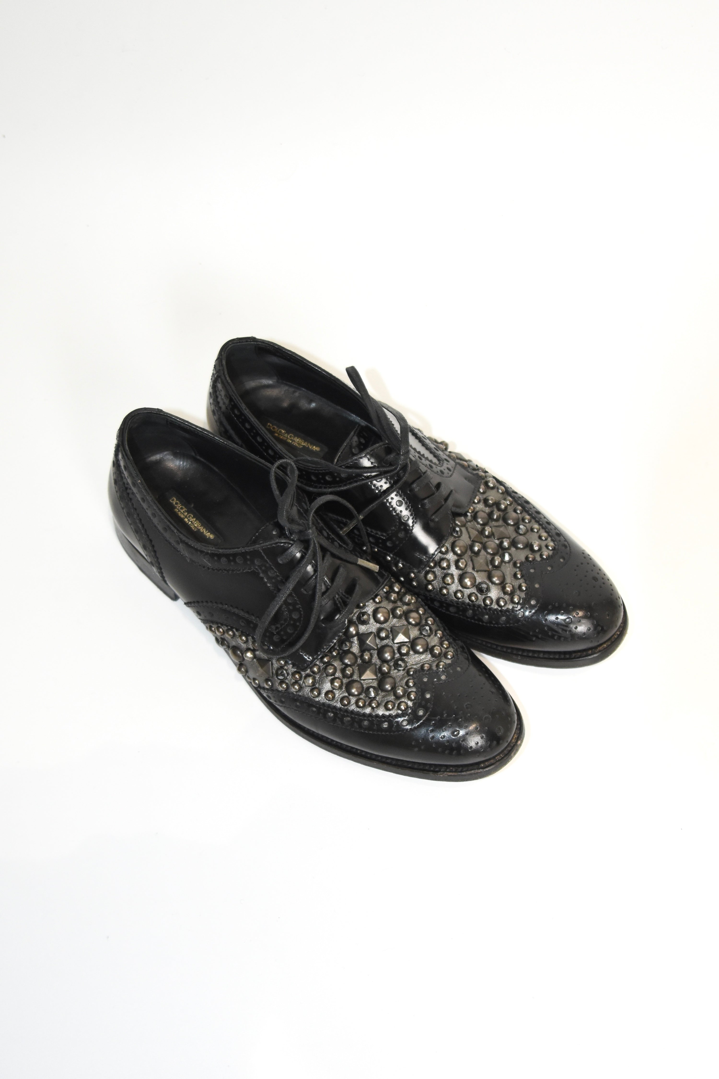 Dolce & Gabbana Studded Gothic Brogues