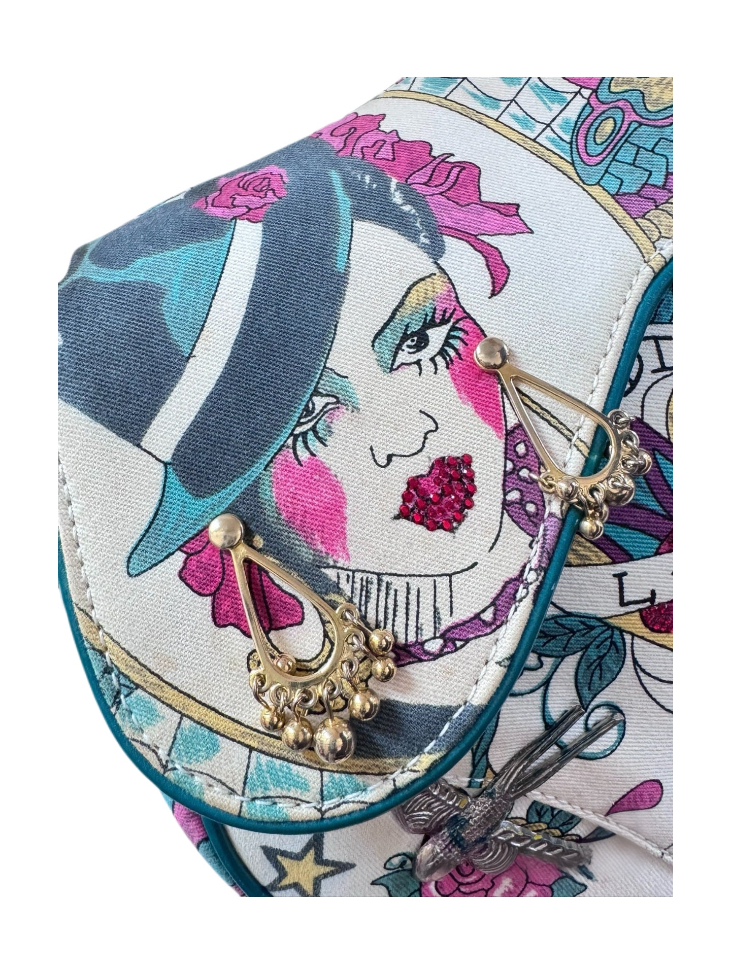 Christian Dior by John Galliano 2004 “Spanish Lady” Print Saddle Bag — Runway Collection
