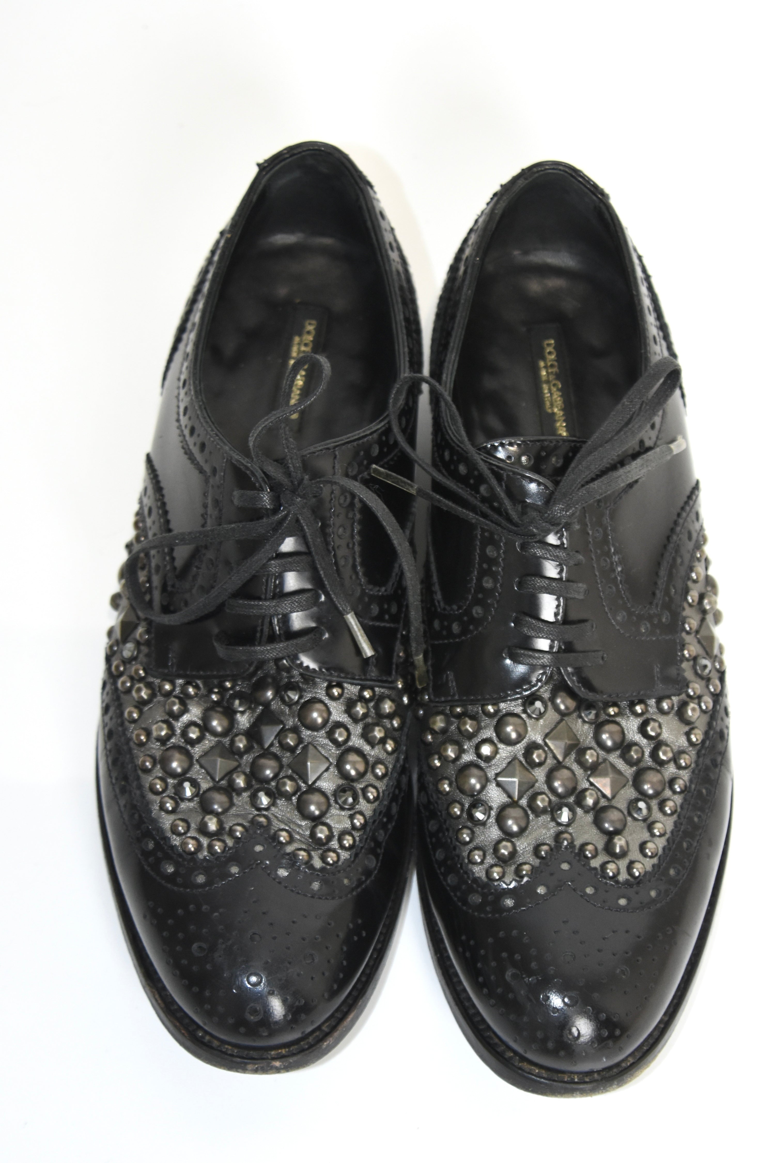 Dolce & Gabbana Studded Gothic Brogues