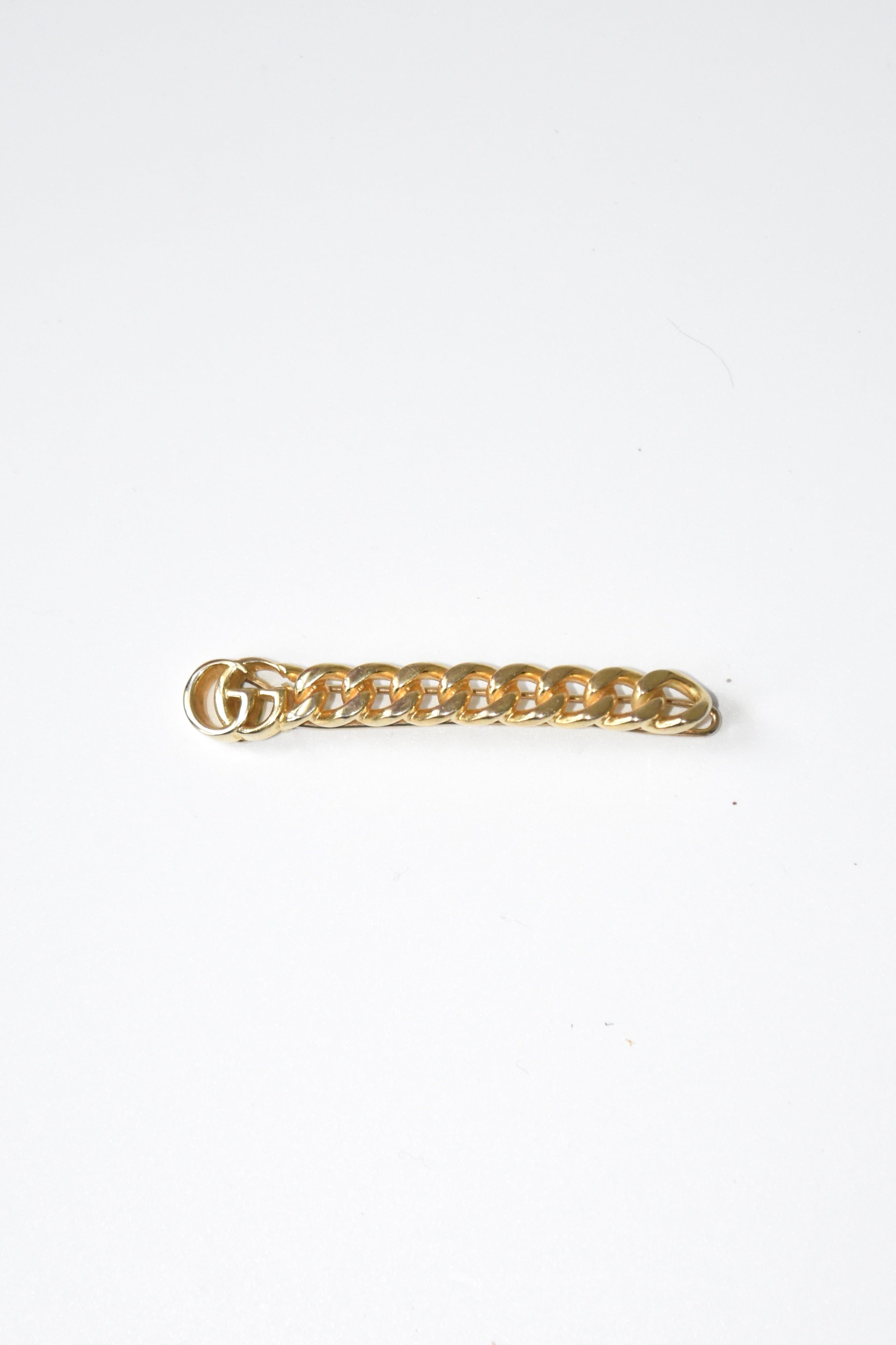 GUCCI Gold-Tone Chain Hair Clip