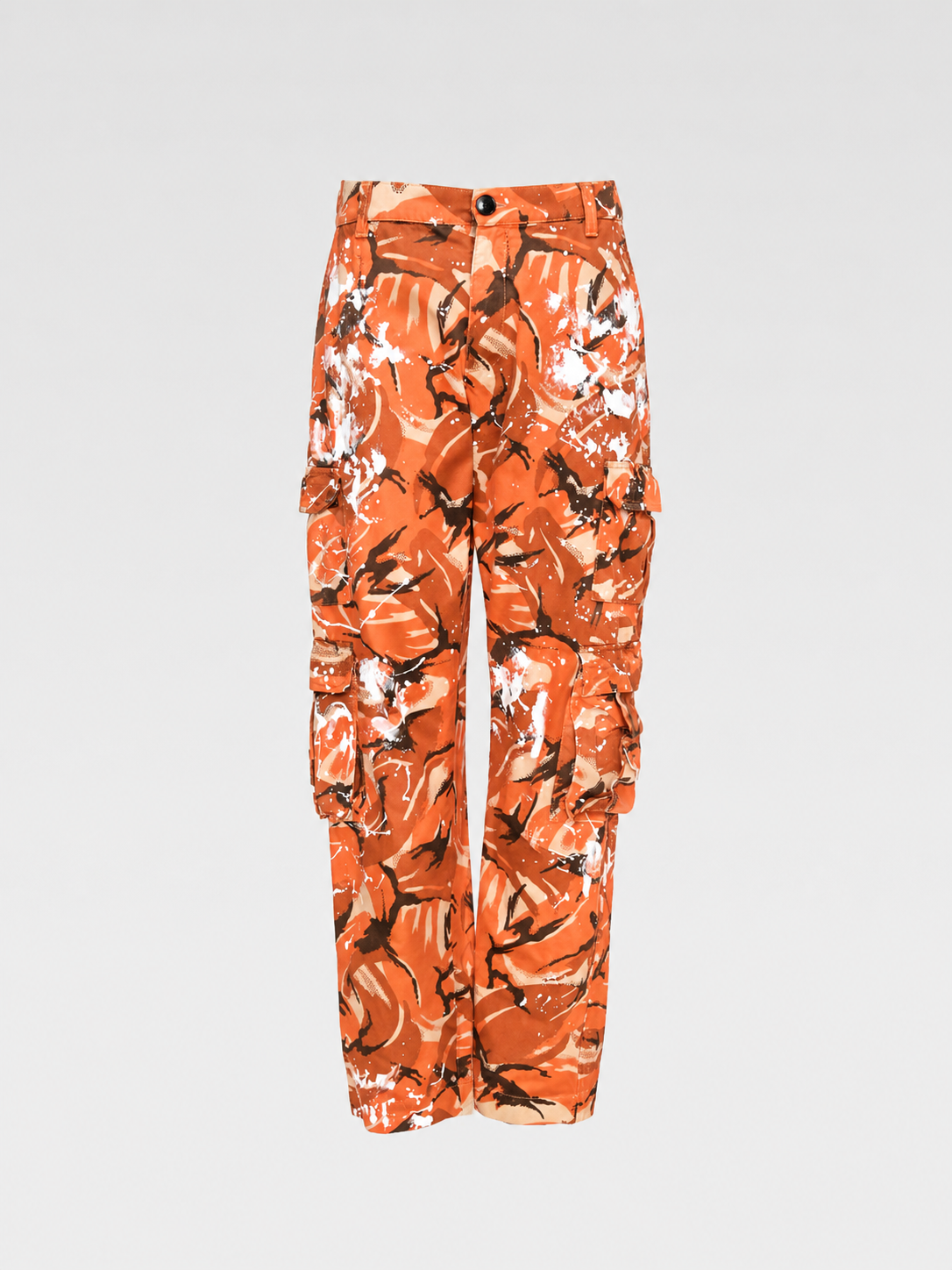 Martine Rose Orange Camouflage Cargo Pants