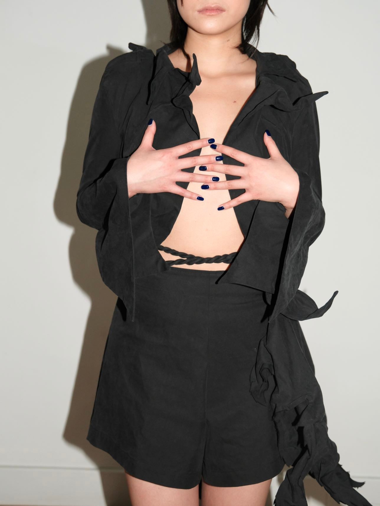 Yohji Yamamoto Origami Wire-Structured Shorts