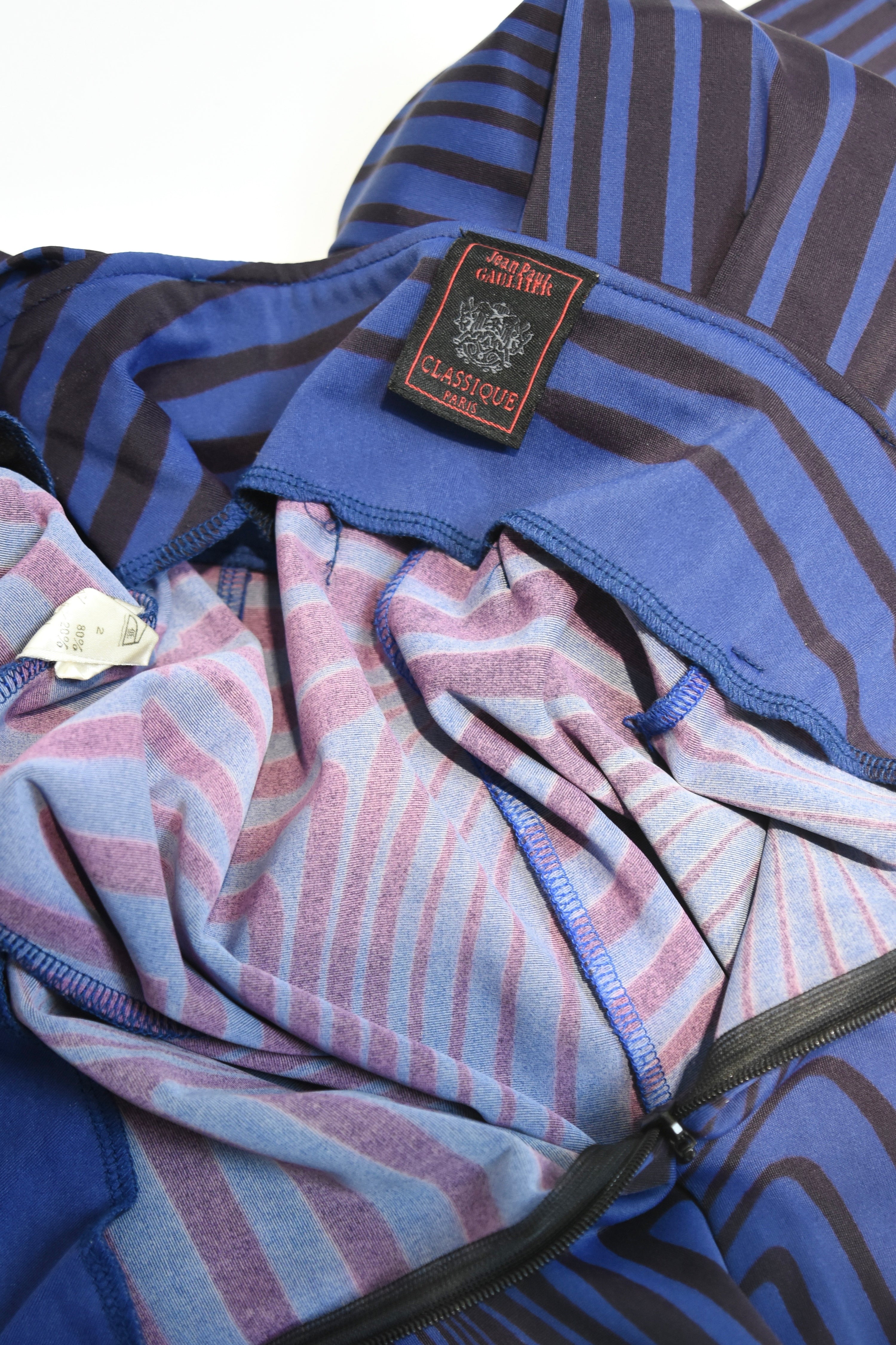 Jean Paul Gaultier S/S 1996 “Cyberbaba” Optical Illusion Flared Pants