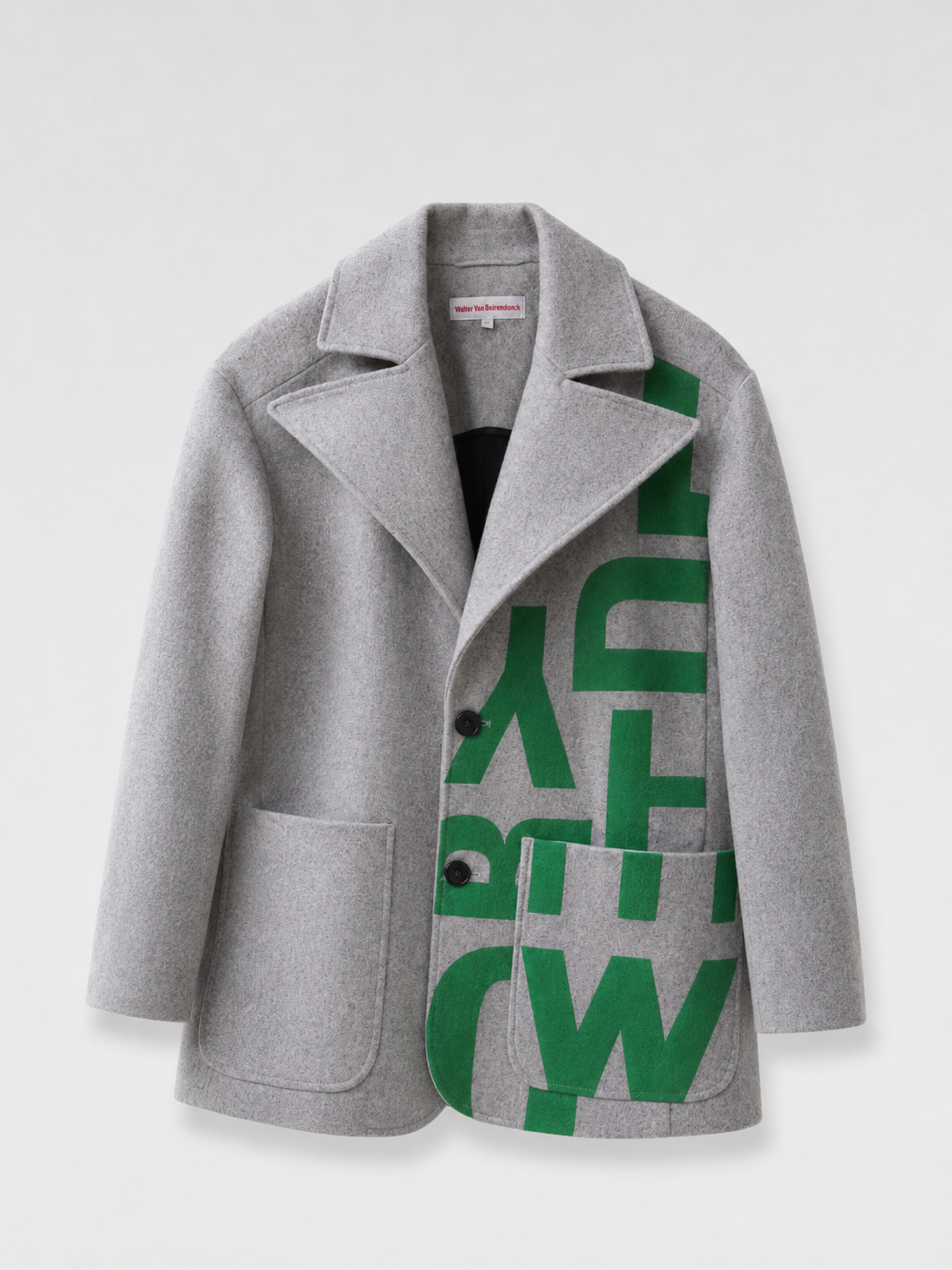 Walter Van Beirendonck AW22/23 Graphic Wool Coat