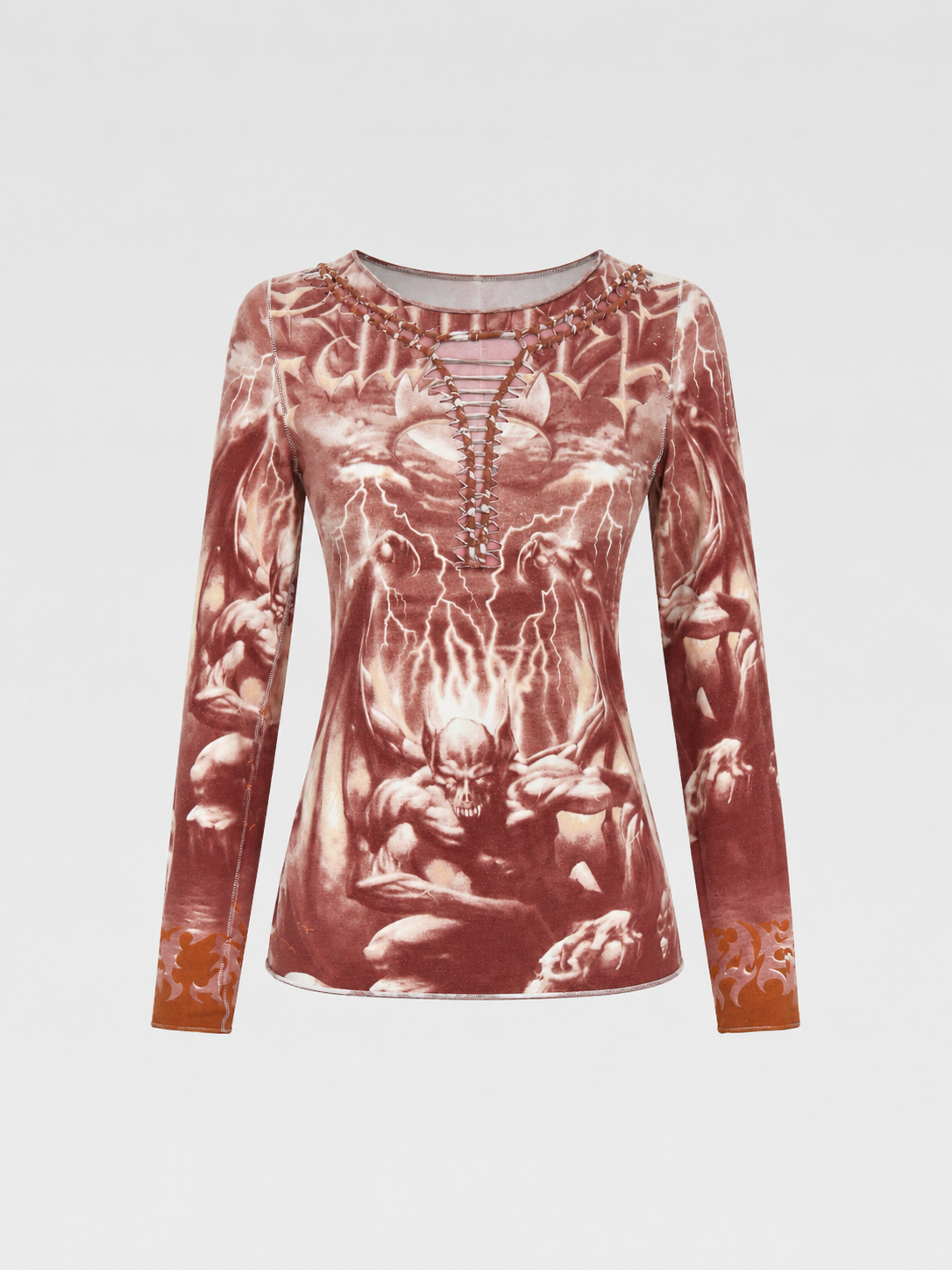 Jean Paul Gaultier Satanic Inferno Mesh Top