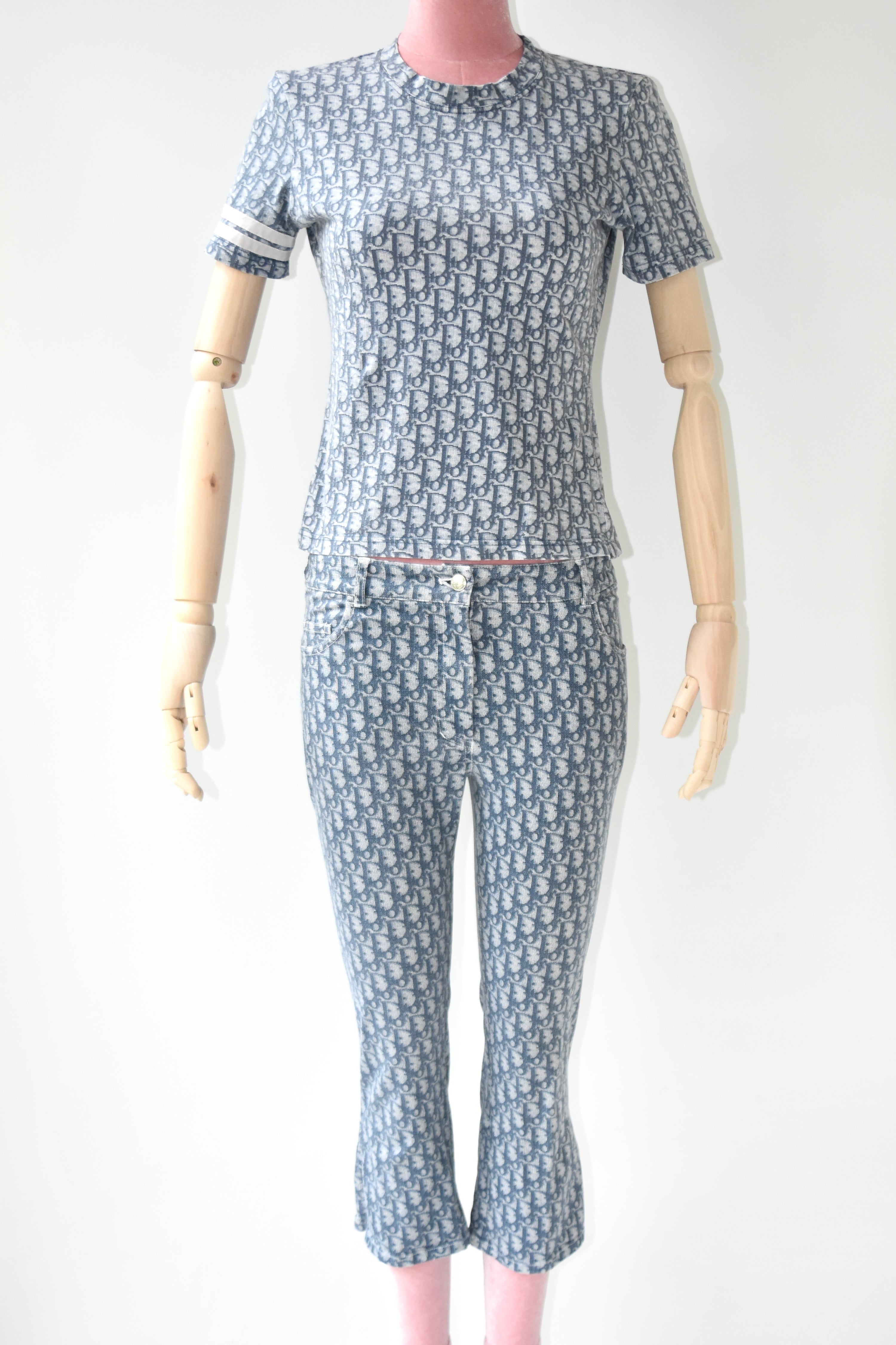 Christian Dior by John Galliano Diorissimo Monogram Capri Pants