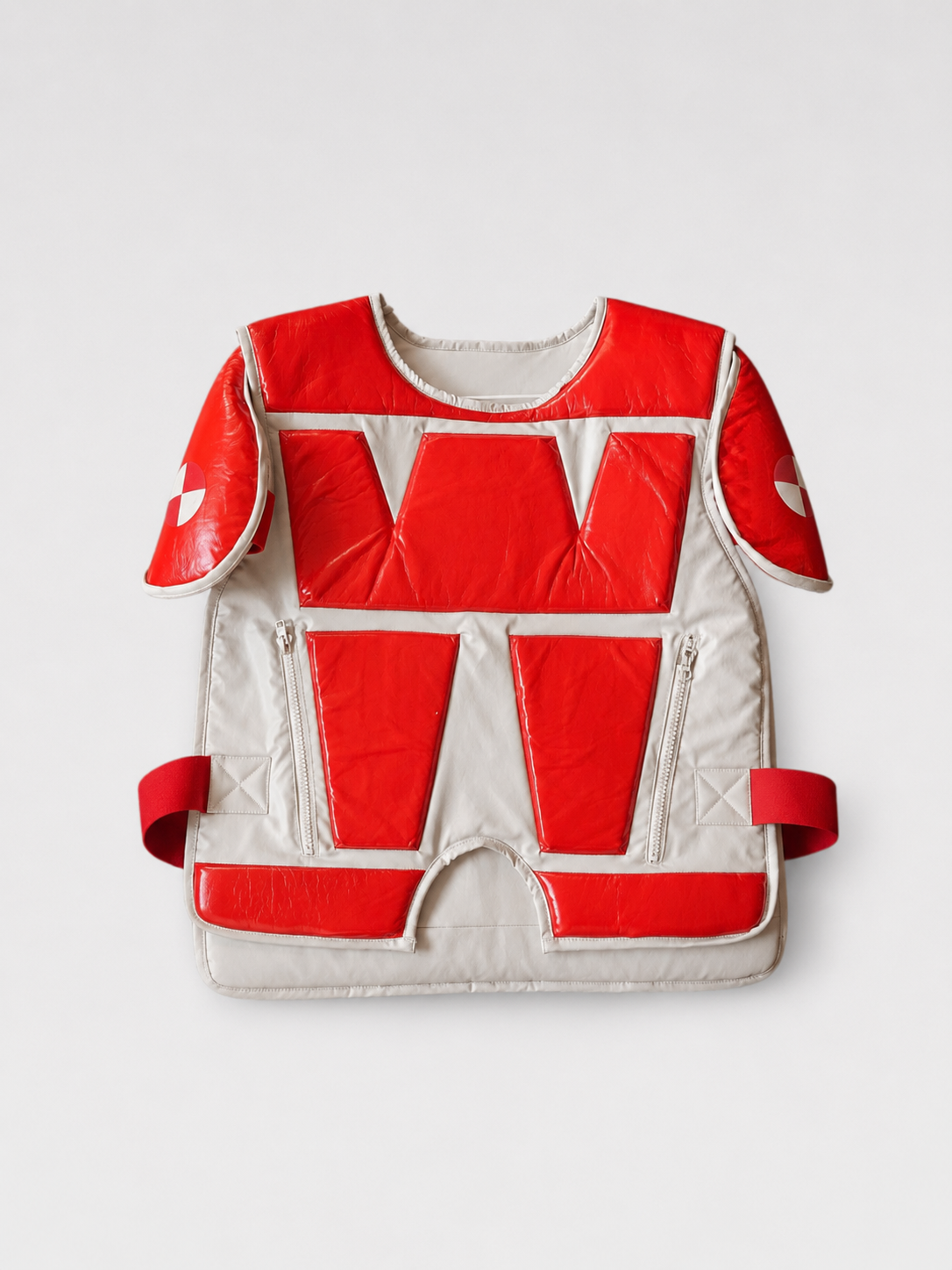 Walter Van Beirendonck 2024SS “Dawleetoo” Crash Vest Padded Armor Vest Runway Opening Look Rare Piece