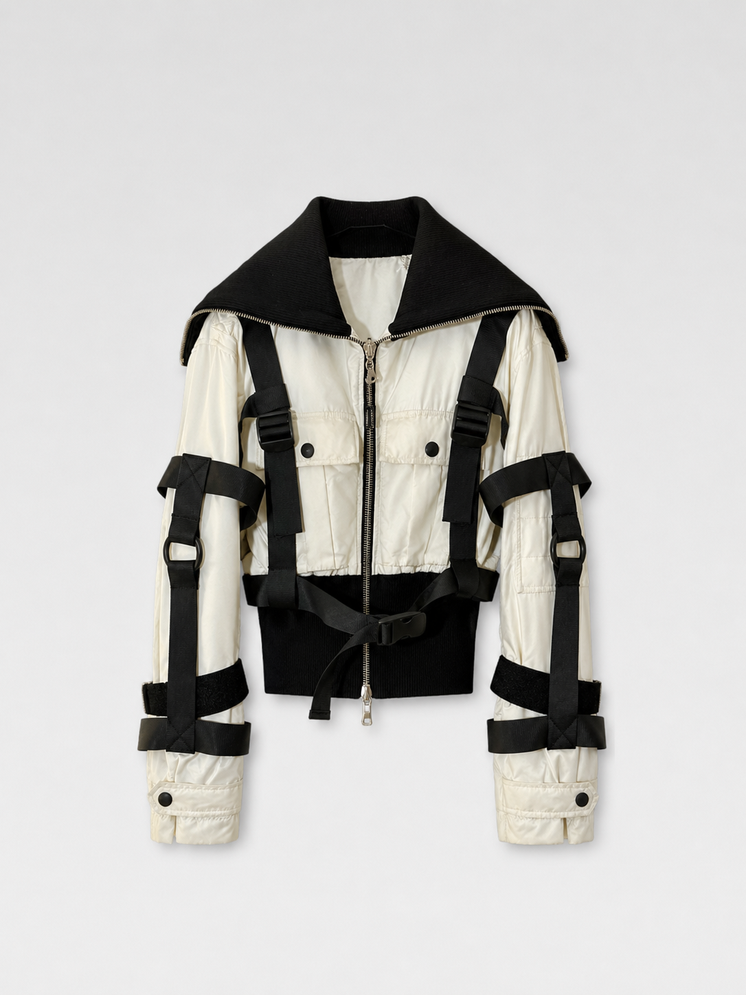 Dolce & Gabbana AW2003 Bondage Harness Parachute Jacket Rare Runway Archive Piece