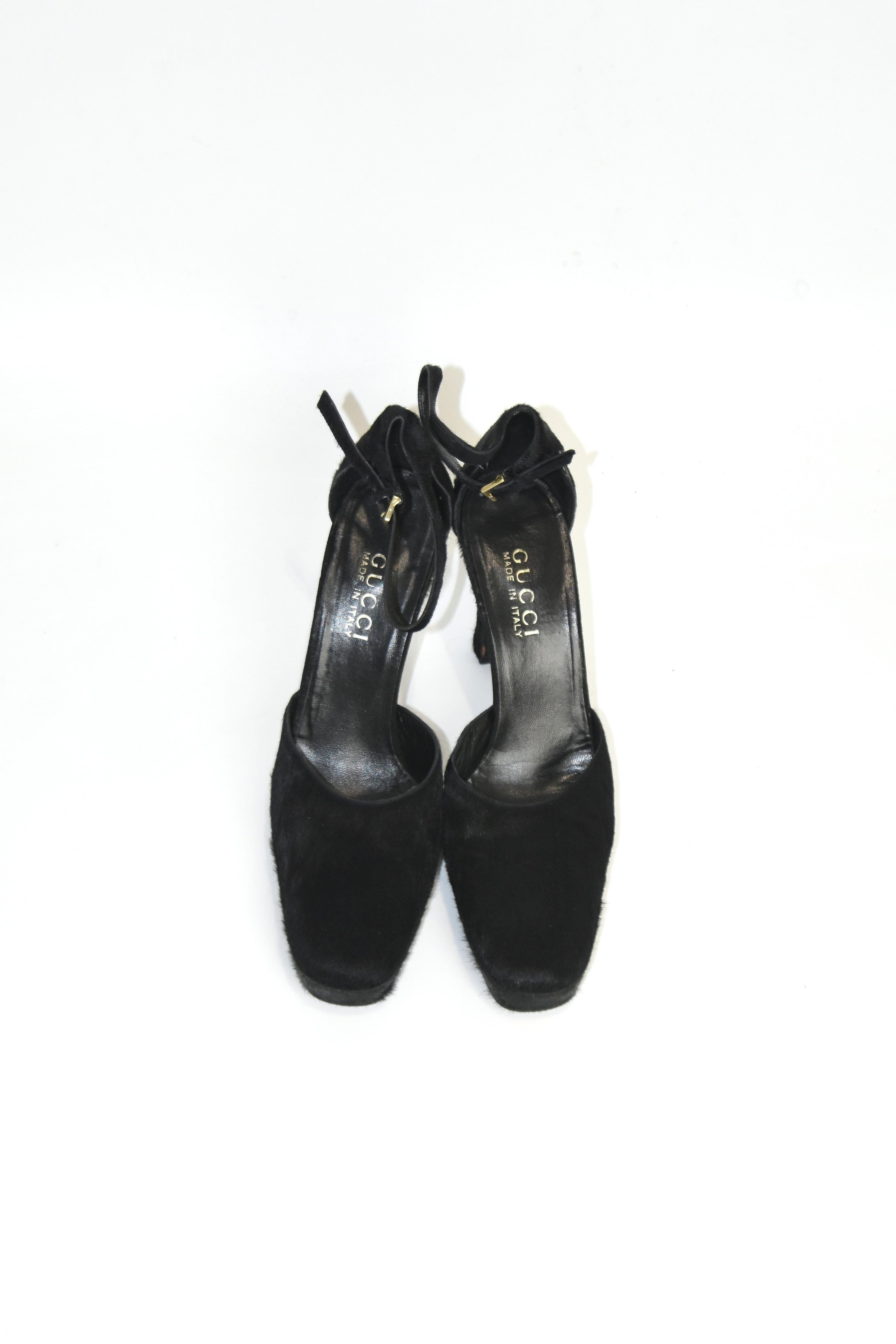 Gucci by Tom Ford 1996 Pony Hair Horsebit Heels