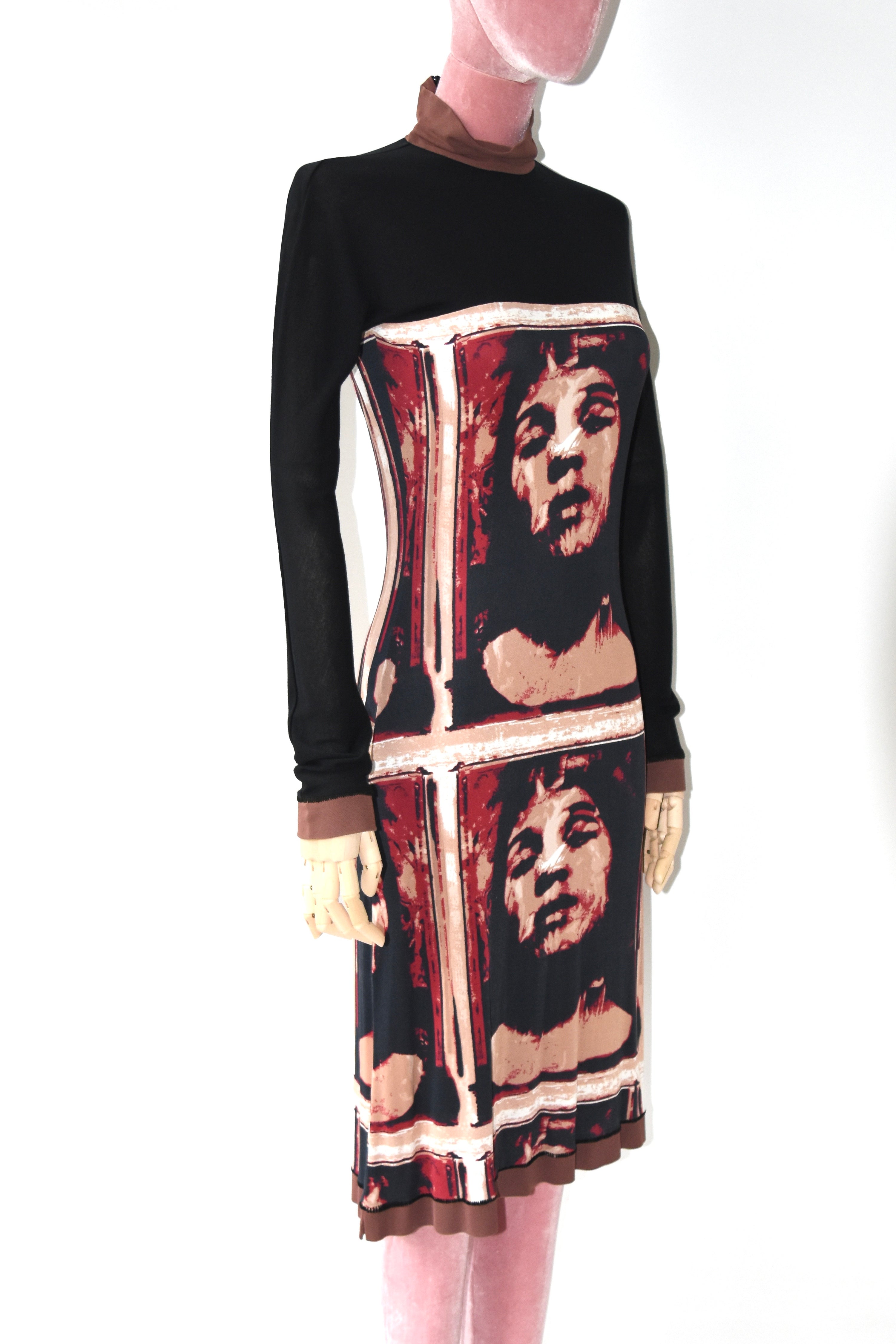 Jean Paul Gaultier FEMME Portrait Mesh Dress