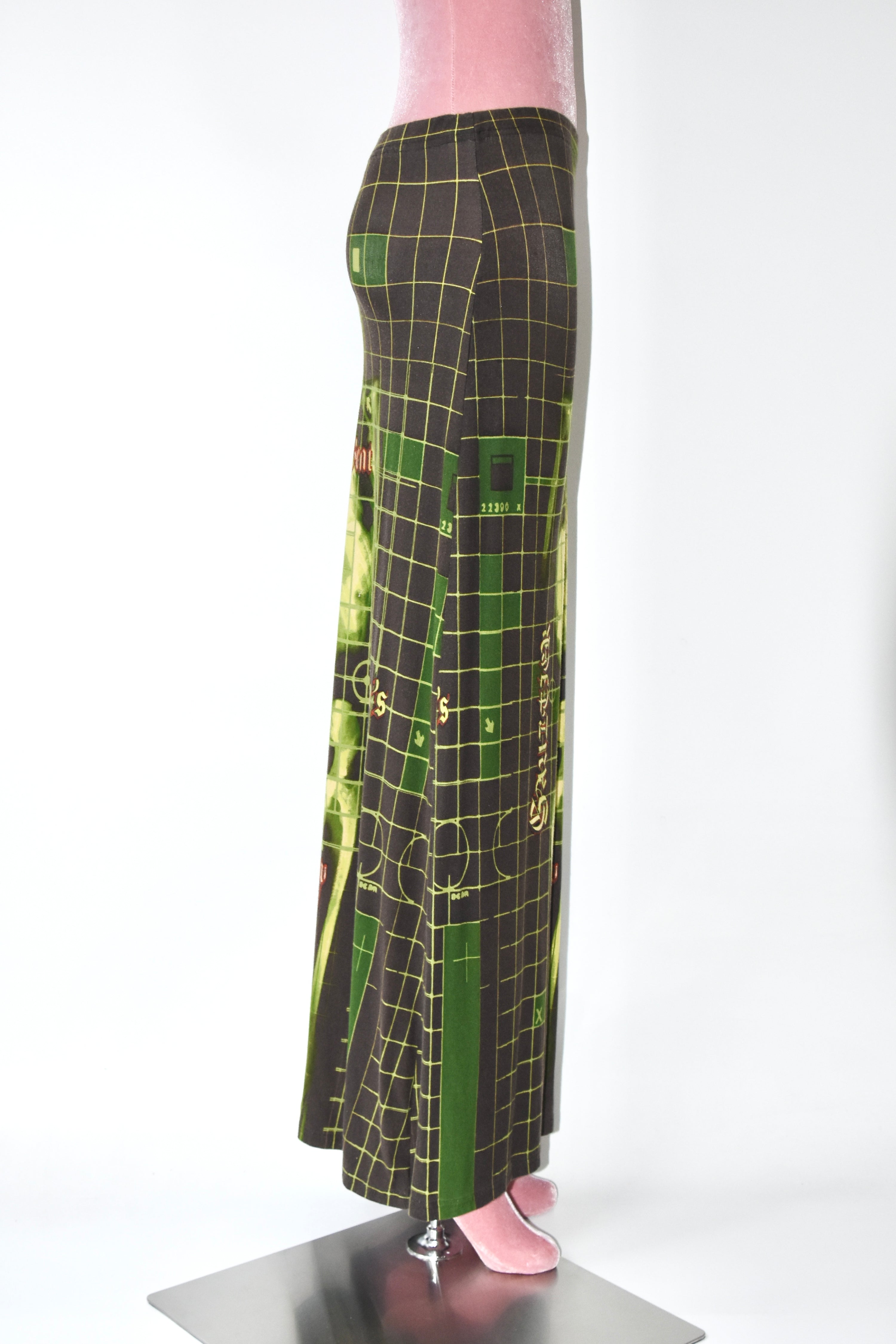Jean Paul Gaultier S/S 1996 “Cyberbaba” X-ray Skeleton Mesh Skirt