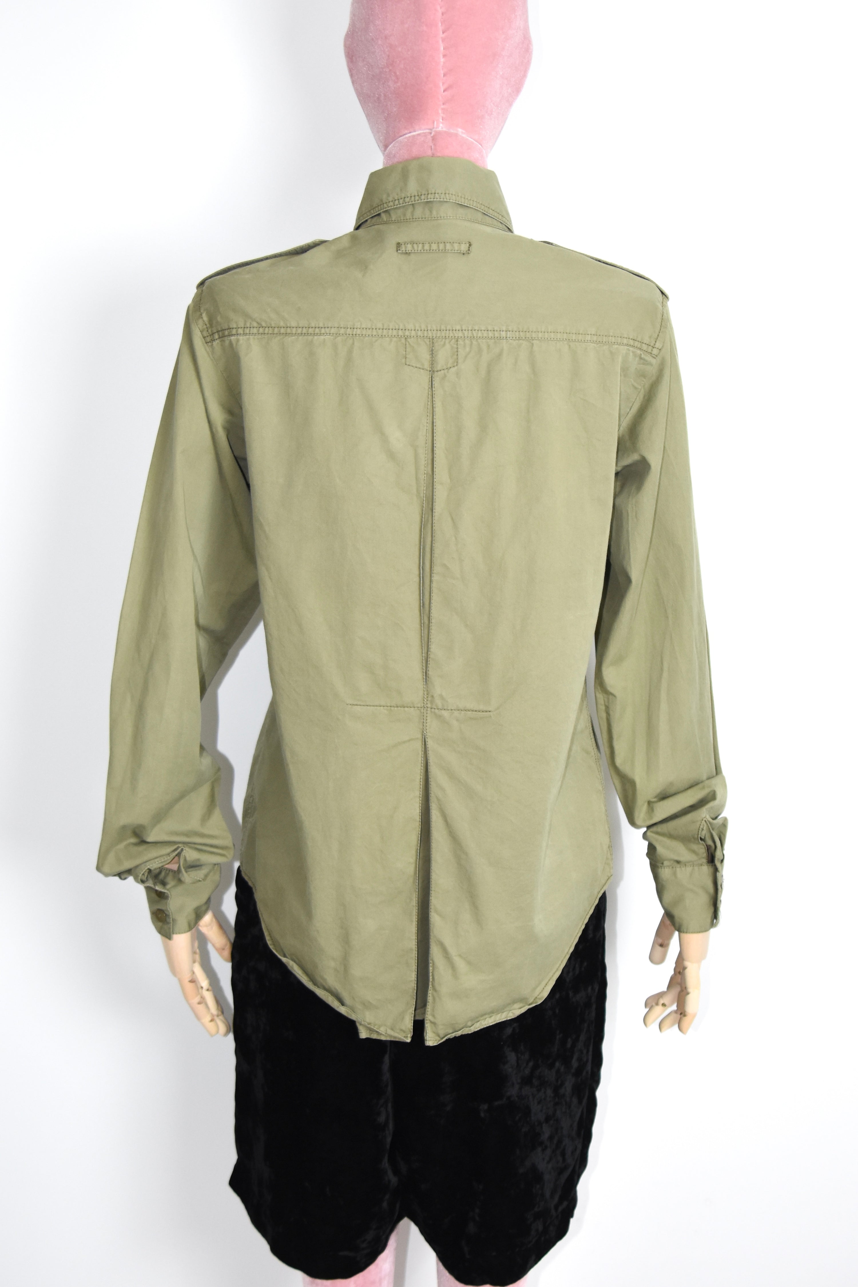 Jean Paul Gaultier Olive Military Shirt