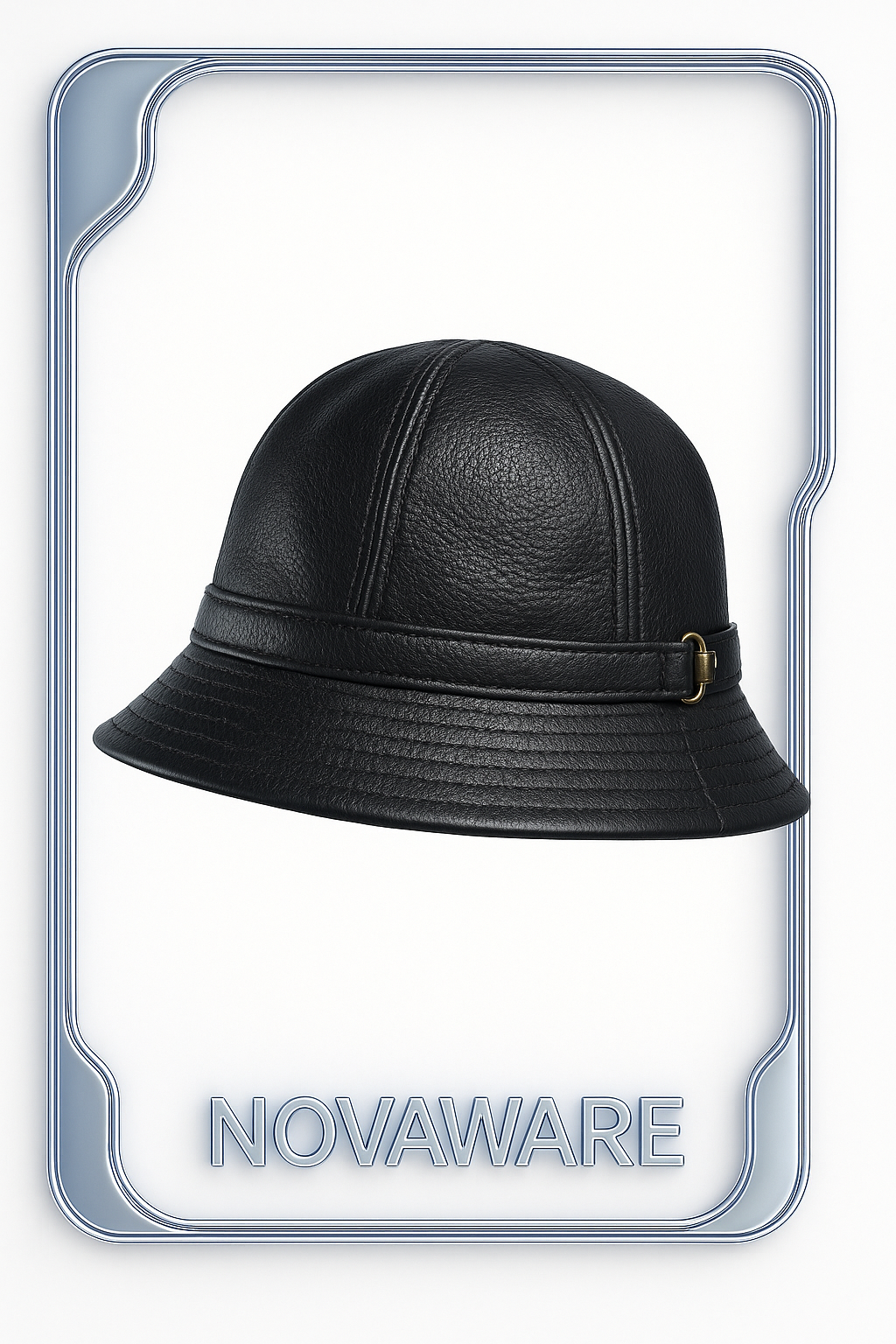 Gucci Horsebit Black Leather Hat