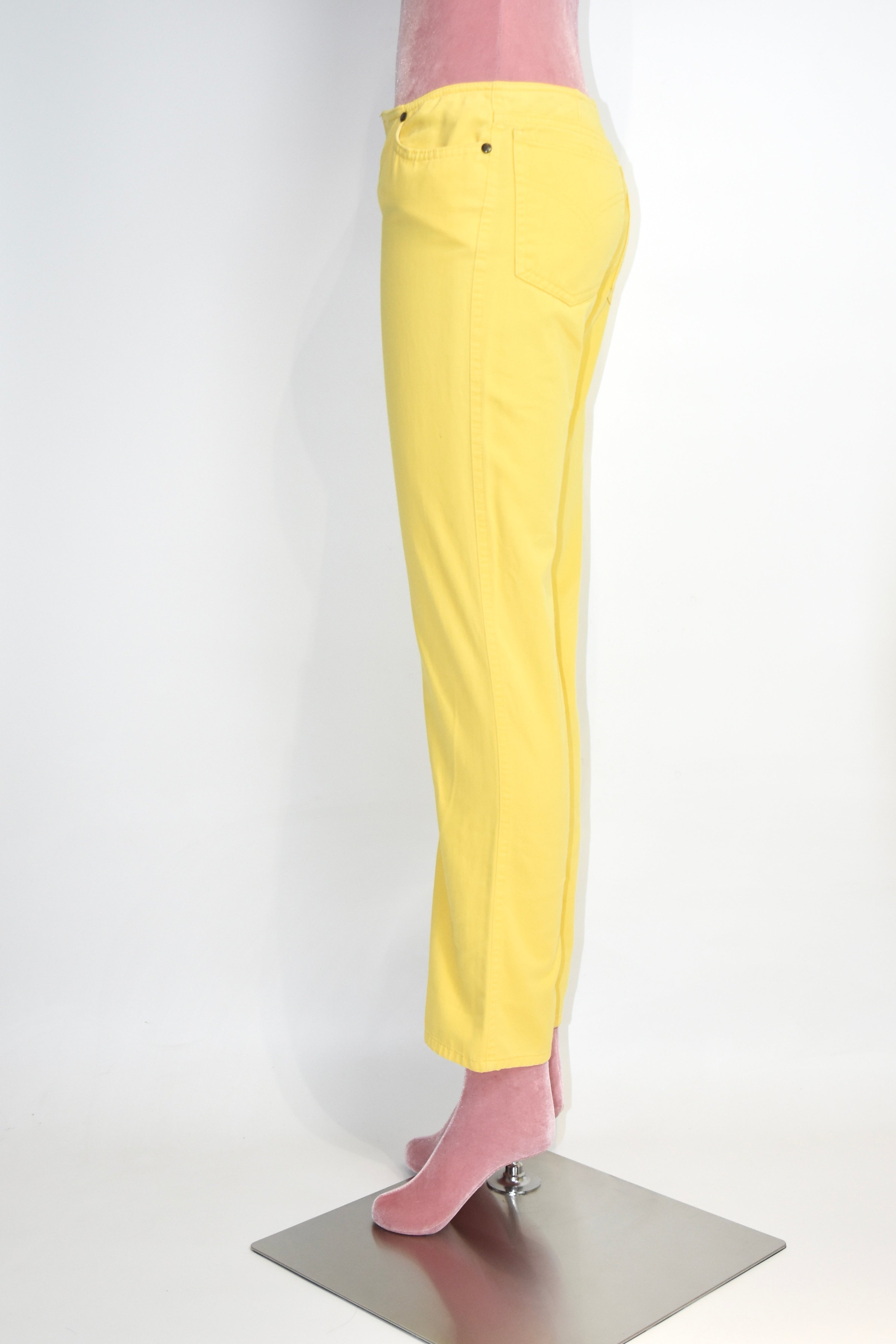 Moschino Jeans Yellow Peace Denim Pants
