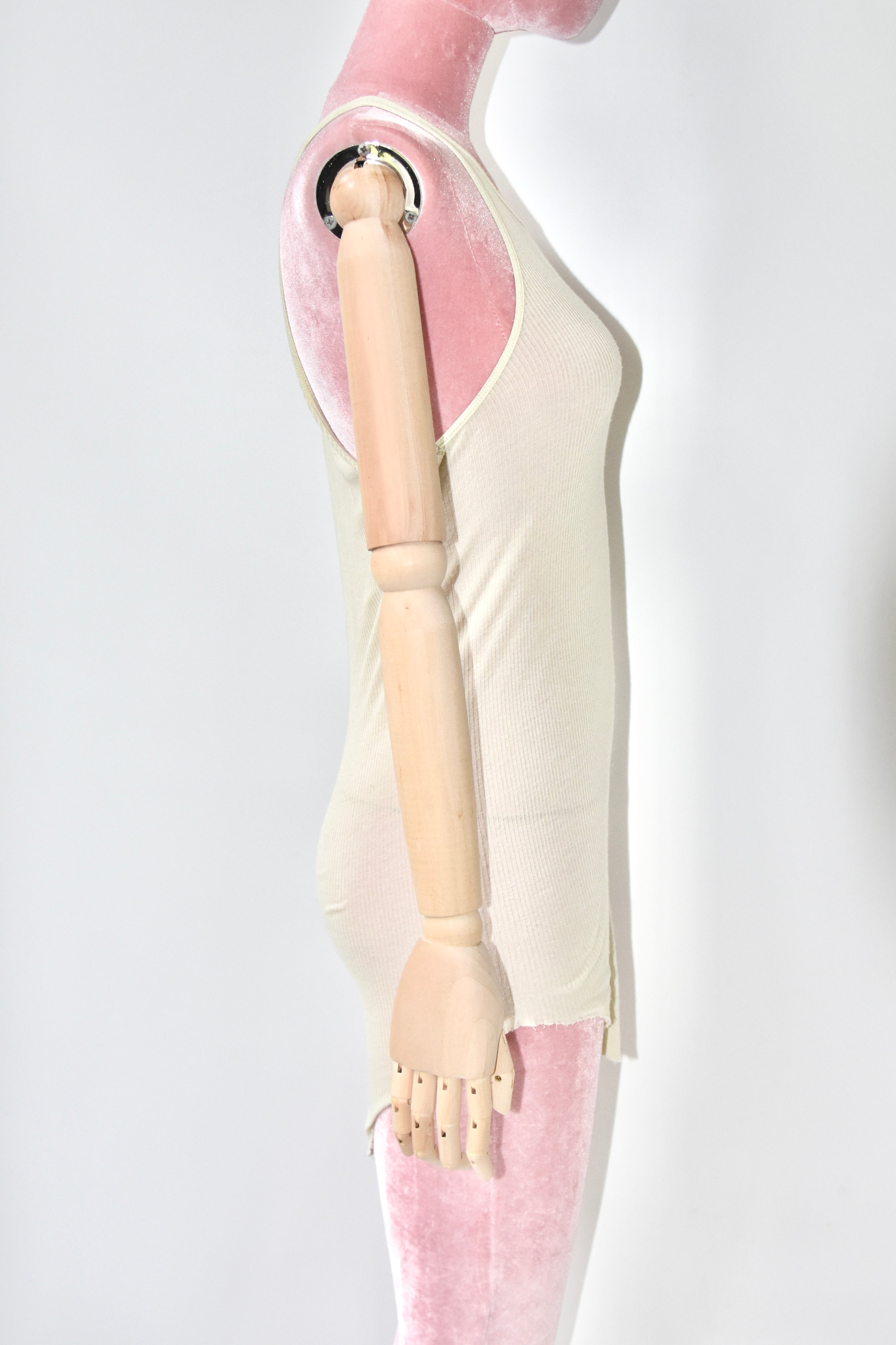Rick Owens Draped Ribbed Tank Top