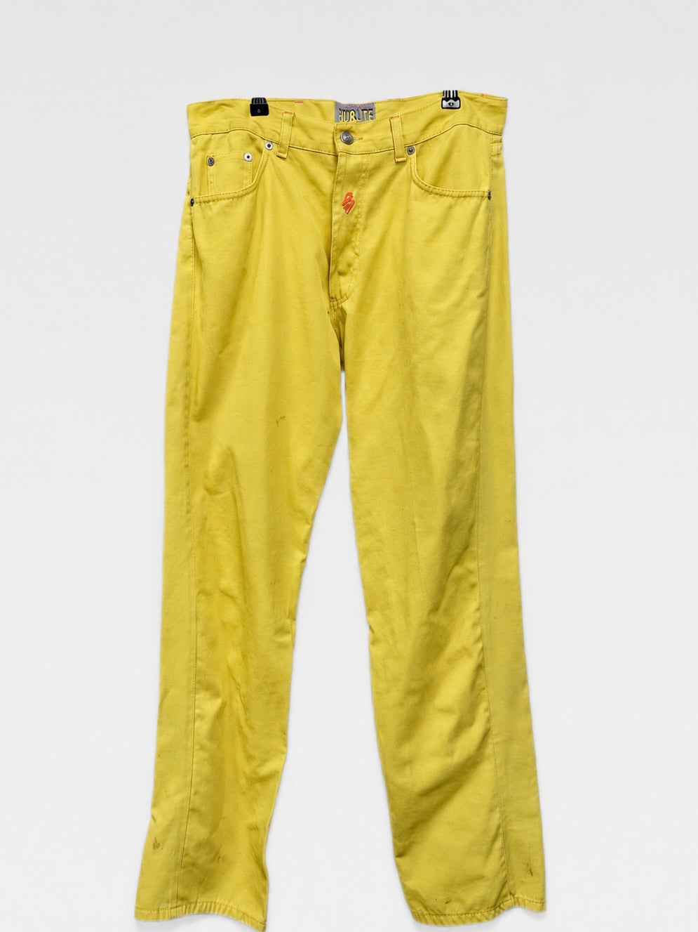 Walter Van Beirendonck Y2K Yellow Runway Trousers