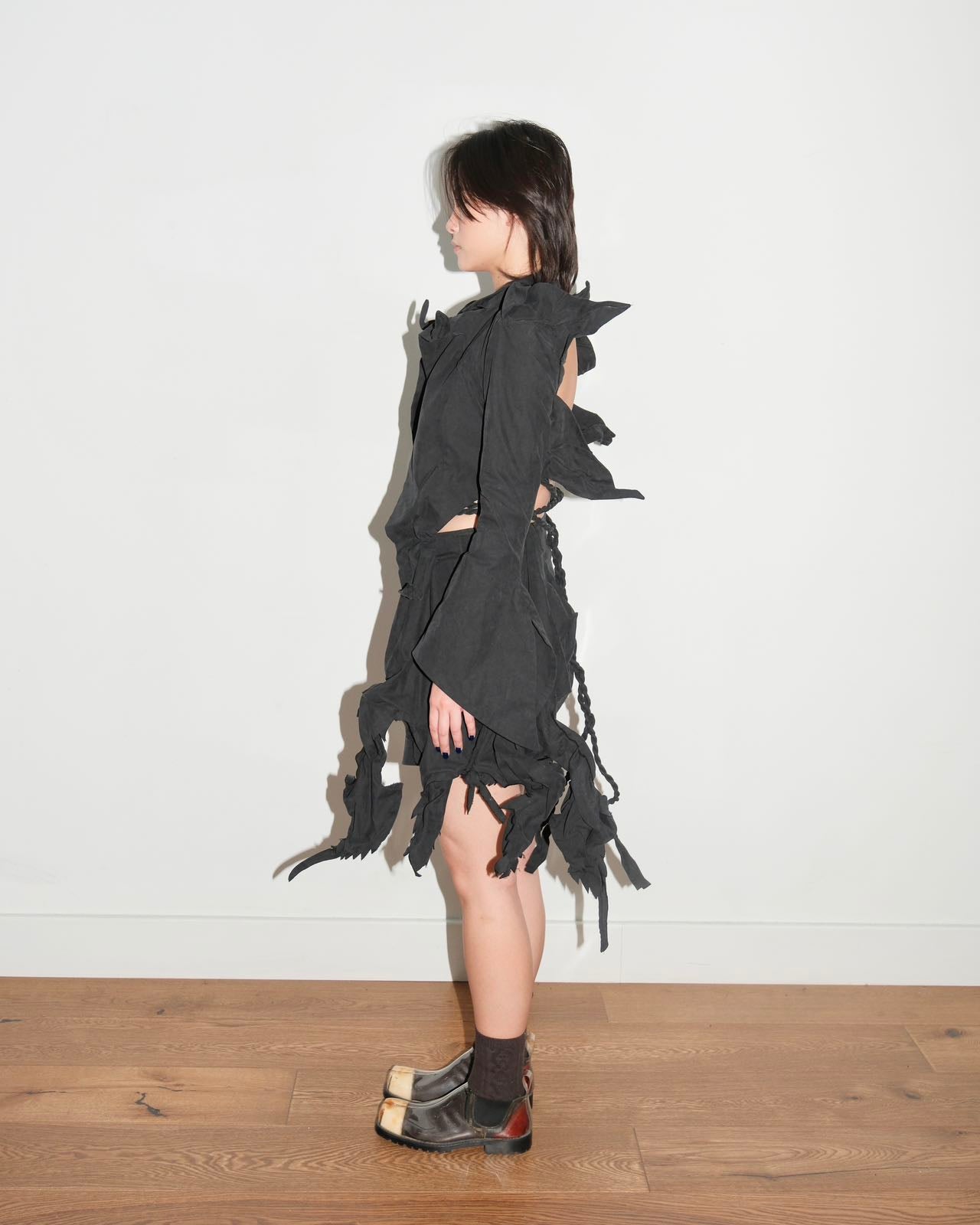 Yohji Yamamoto Origami Wire-Structured Shorts