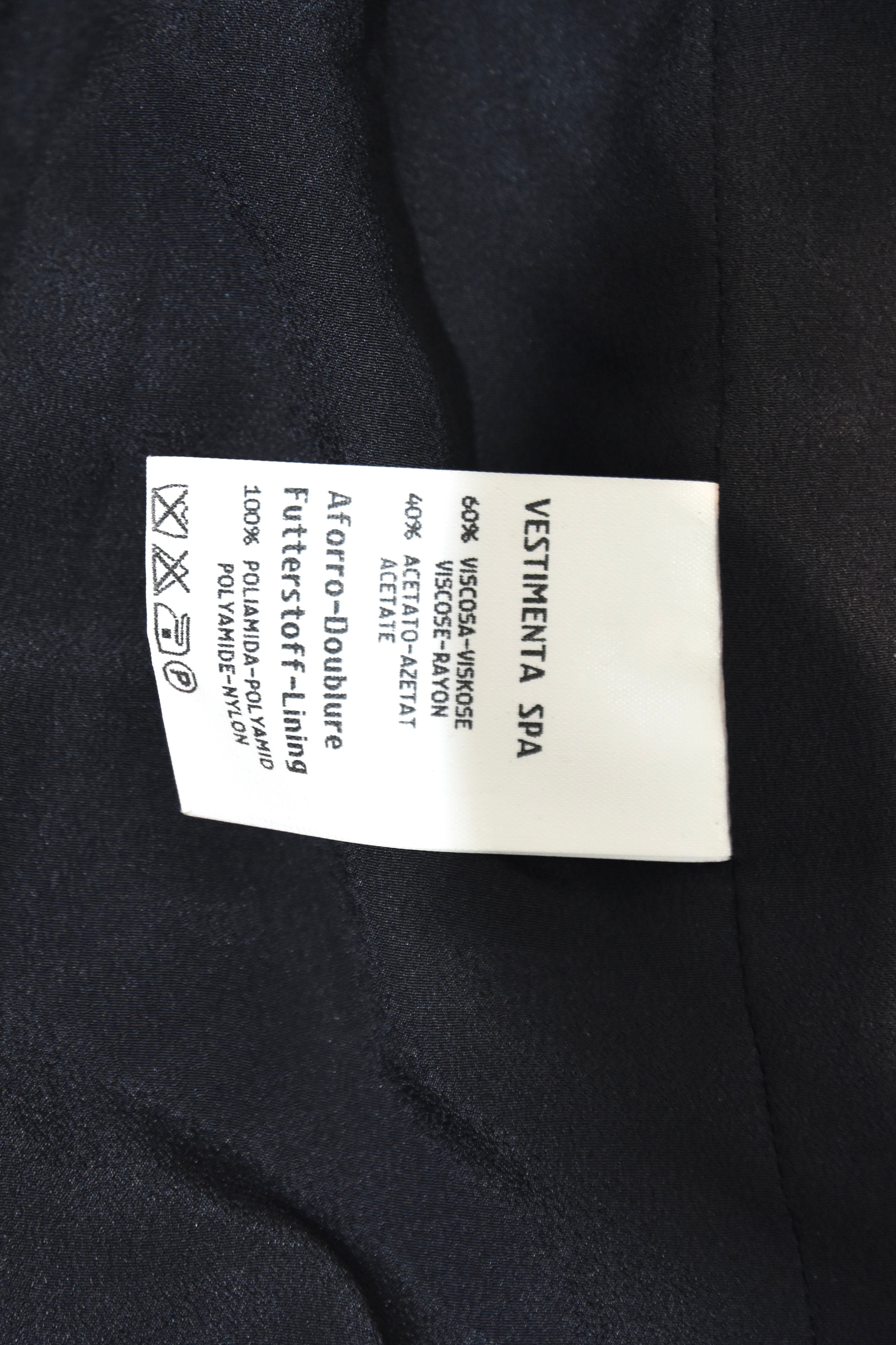 Giorgio Armani Double-Breasted Tailored Blazer Dress – Black Minimalist Power Suit Archive Piece