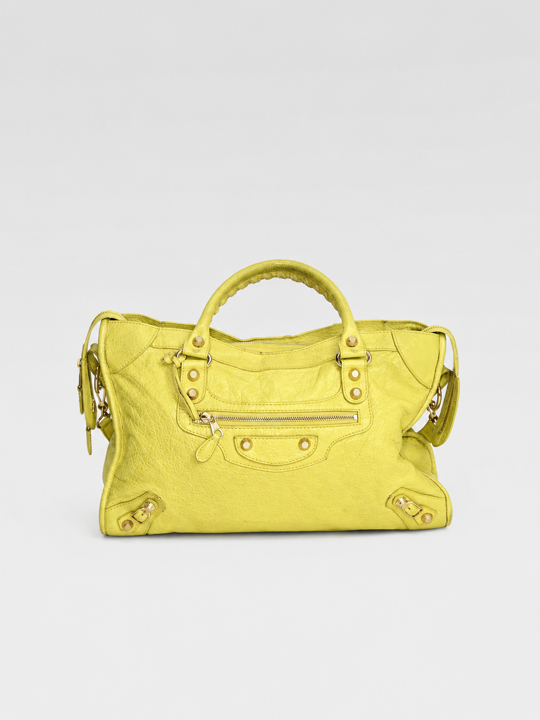 Balenciaga Bright Yellow Medium City Bag